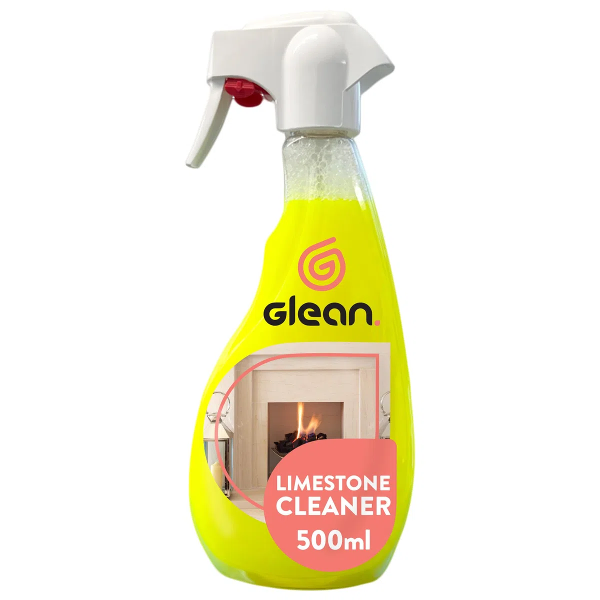 GLEAN Limpiador de Piedra Caliza en Spray - Limpia Manchas de Hollín, Humo, Grasa y Alquitrán 500 ml (Paquete de 1)