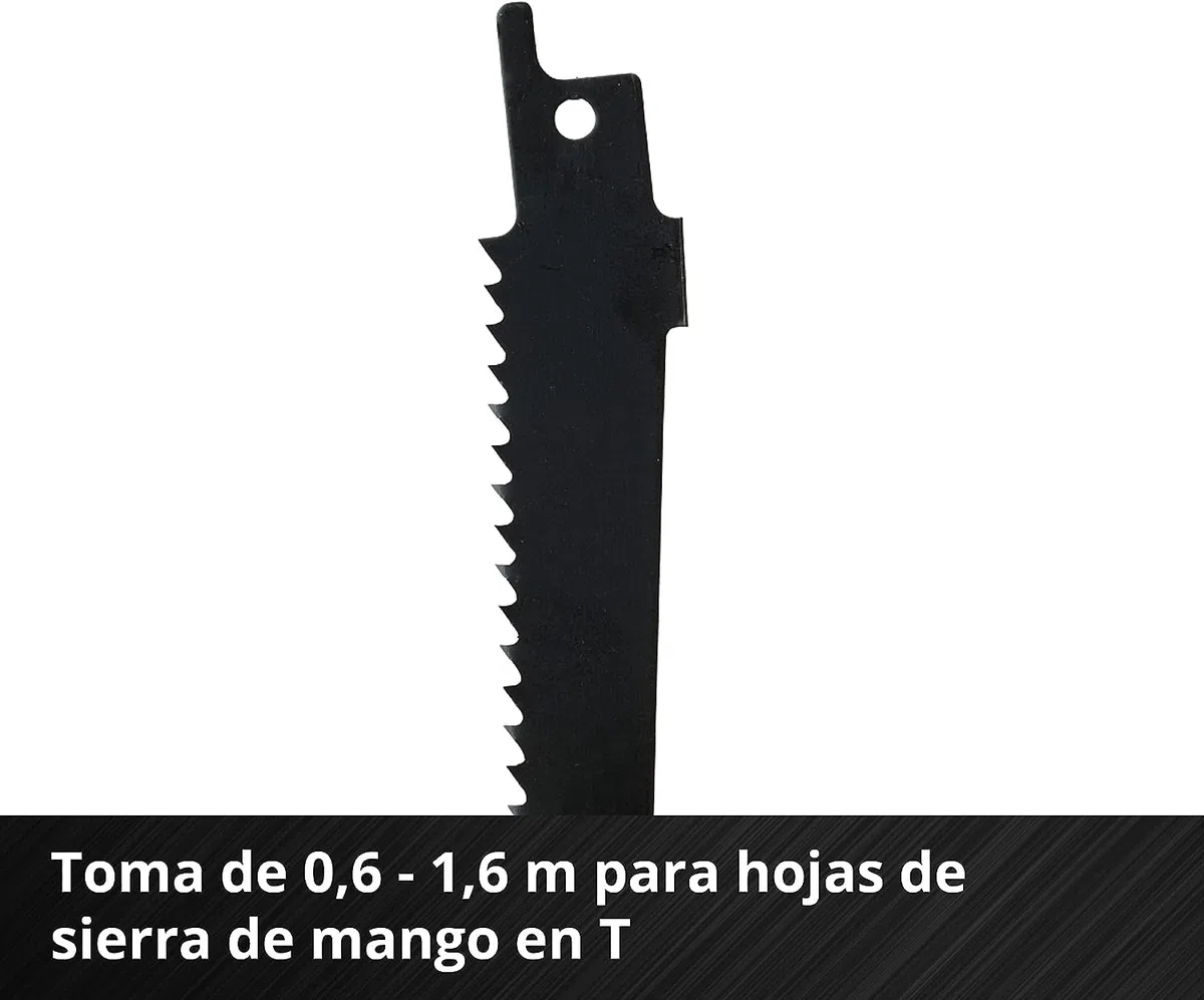 Einhell Sierra de sable inalámbrica - TE-AP 18/22 Li-solo, con Power X Change - 18 V, 2600 1 / min máx., 100 mm máx, hoja de 8 cm incluida. motor Triathlon. No incluye batería ni cargador