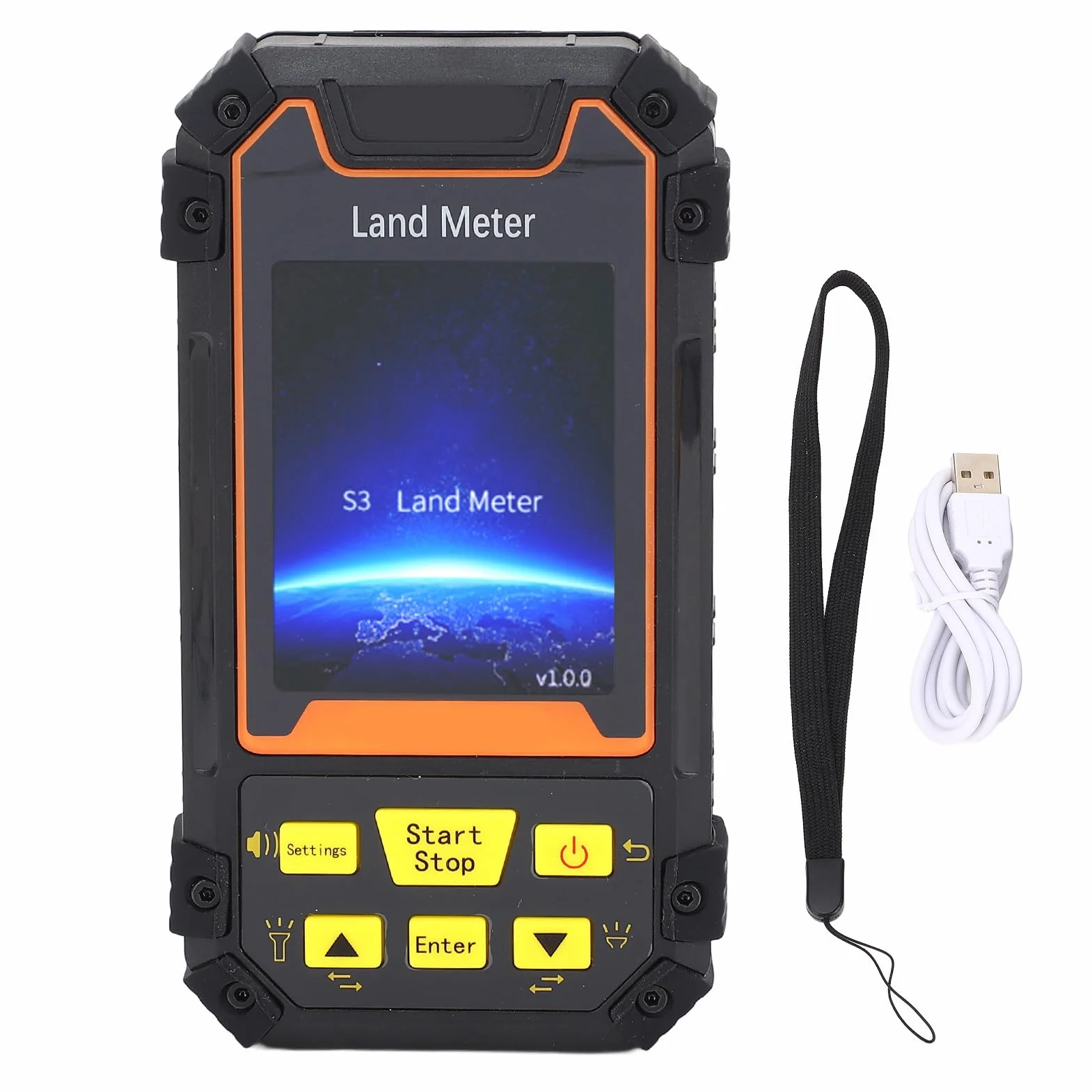 Medidor de Terreno, Receptor GNSS Profesional Máquina Topográfica GPS Soporta área Distancia Medición de Pendiente en el Aire Mini Instrumento de Medición Topográfico de Mano