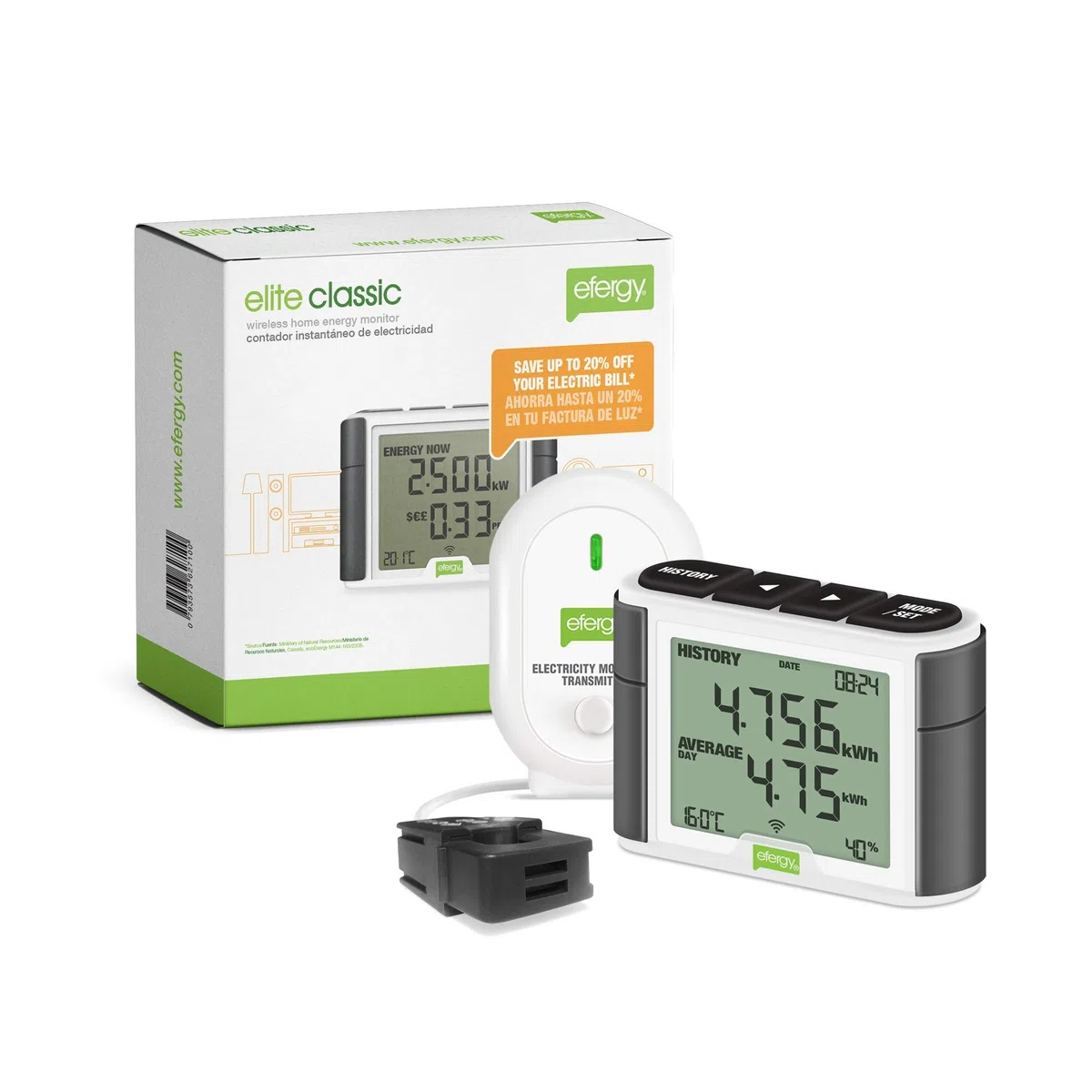 Elite classic - monitor de energía inalámbrico
