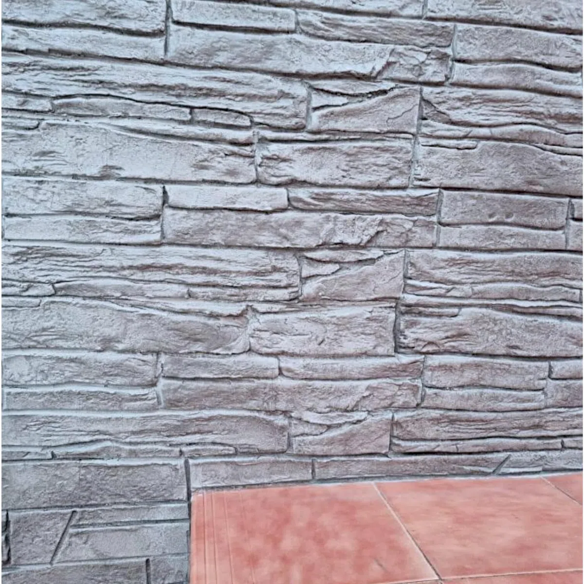 Molde hormigón impreso tematización imitacion textura Piedra Monte Blanc 80x29 cm - Moldes Hormigon Impreso Vertical y Pavimentos