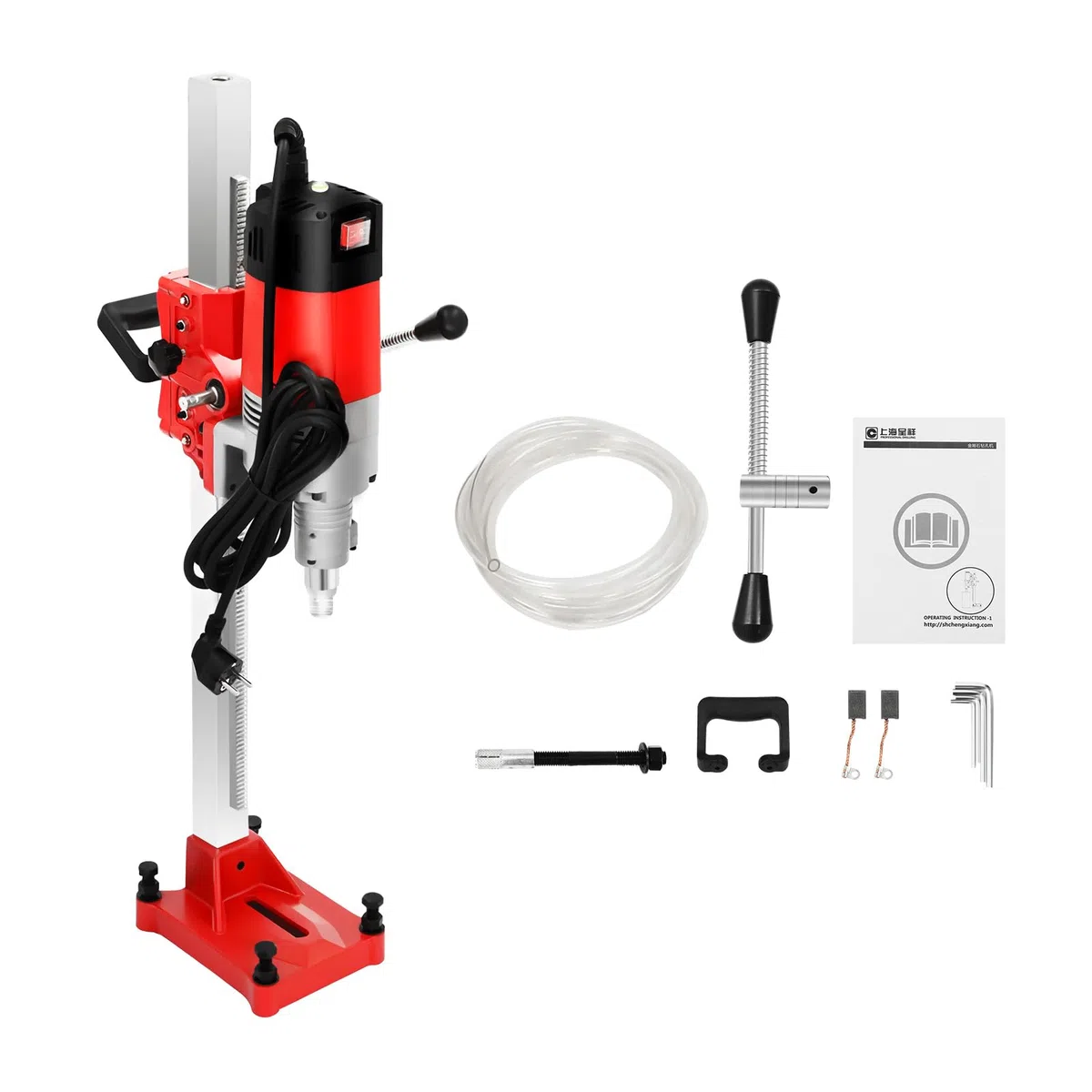 Taladro de Núcleo Magnético 2300 W,Taladradora Magnético Profesional, Magnético Profesional Taladro Magnético, Máx profundidad 80 cm, Diámetro 0-165 mm, 740 rpm