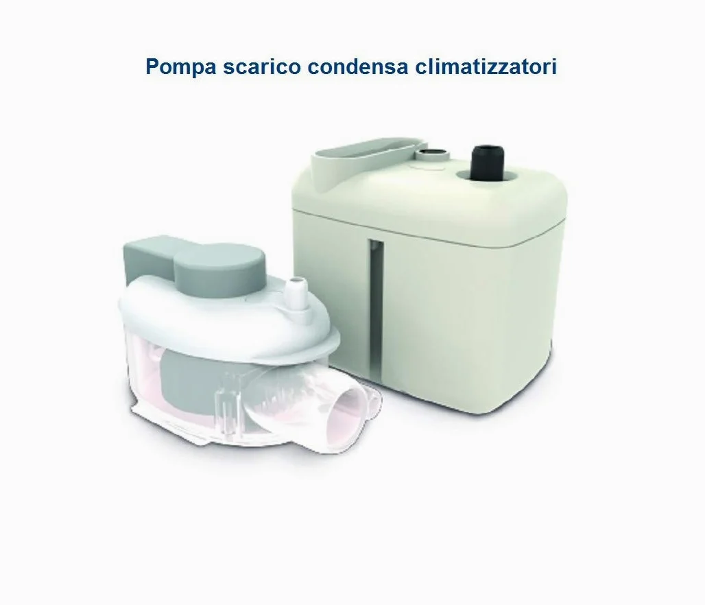 Sauermann - Bomba de drenaje de condensación de pistón Si-27 para aire acondicionado, color turquesa, de aluminio, moderna y decorativa