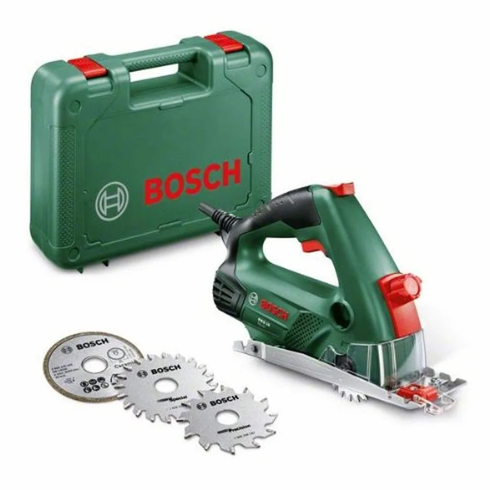 Bosch Mini sierra circular PKS 16 (400 vatios, maletín de transporte)