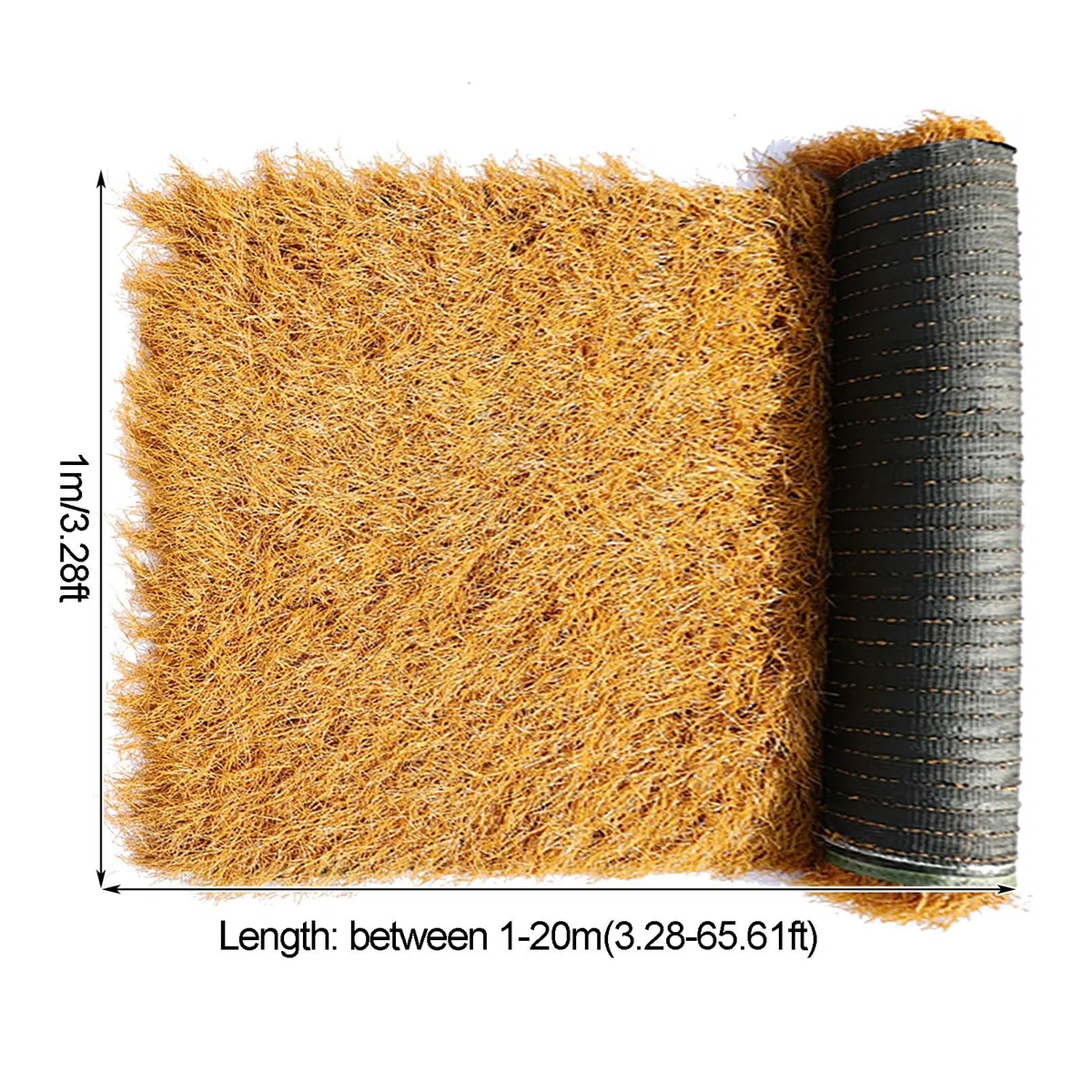 Techos De Paja Artificial De Estilo Mexicano - Rollo De Palmera, Paneles De Plástico PE, Cubierta Falsa Para Bar, Cottage, Campana De Patio, Cerca (Tamaño: 1x5m(3.28x)