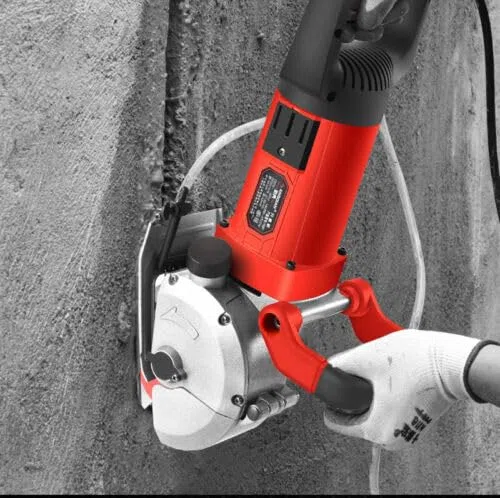 Máquina de corte de ranura de pared 220V Máquina de ranurado de pared Máquina de ranurado Sierra concreta 1800W