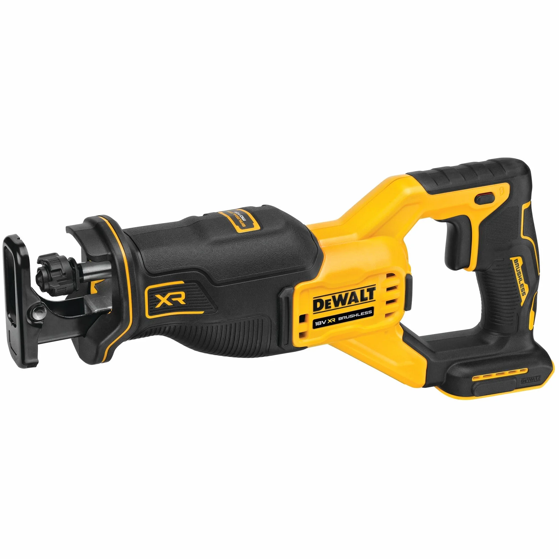 DEWALT DCS382N-XJ - Sierra sable 18V XR, Motor sin escobillas, Compacta, Capacidad de corte máxima de 300mm, Alta velocidad de corte, Luz LED, No incluye batería ni cargador