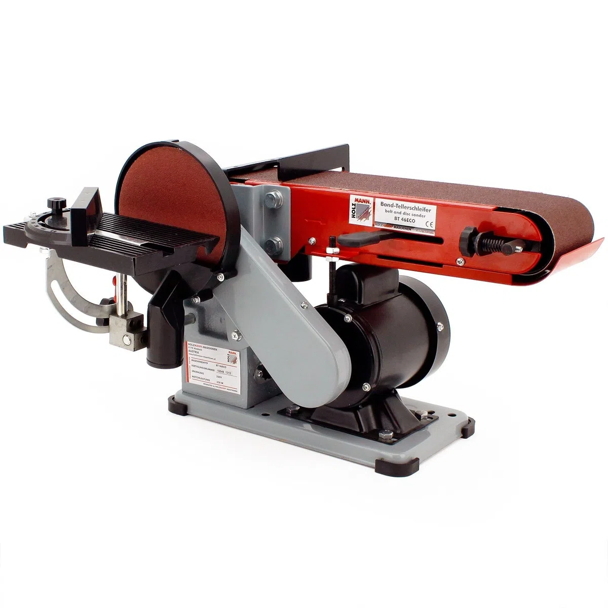 Holzmann Maschinen 1889855 BT46ECO_230V - Lijadora de banda y disco (350 W, 150 mm)