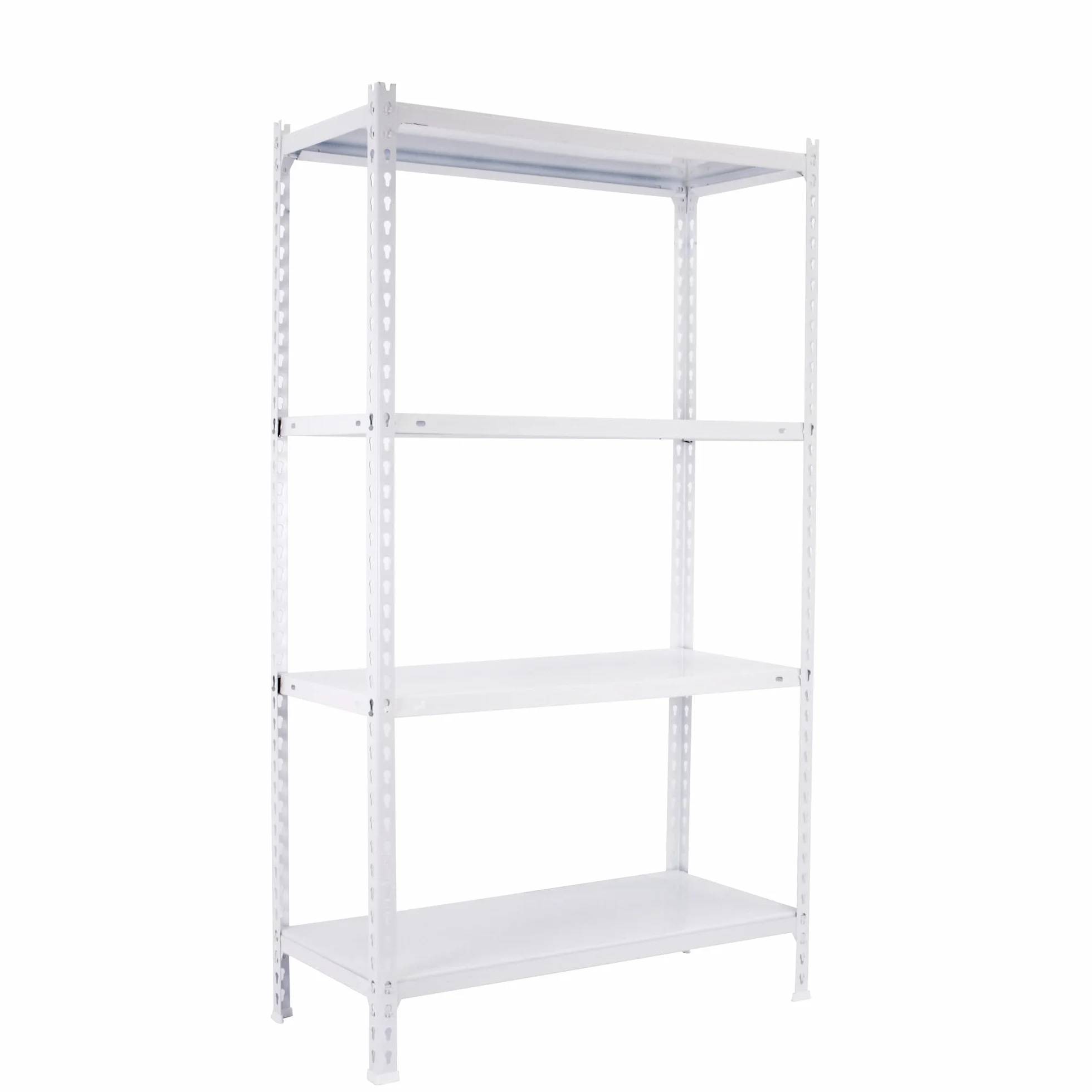 Simon Rack Estantería Metálica, 150x100x30 cm, 3 Alturas, Bandeja Metal, 70 kg de Punto Flexión, Estanterías Almacenaje, Blanco - Ecoclick