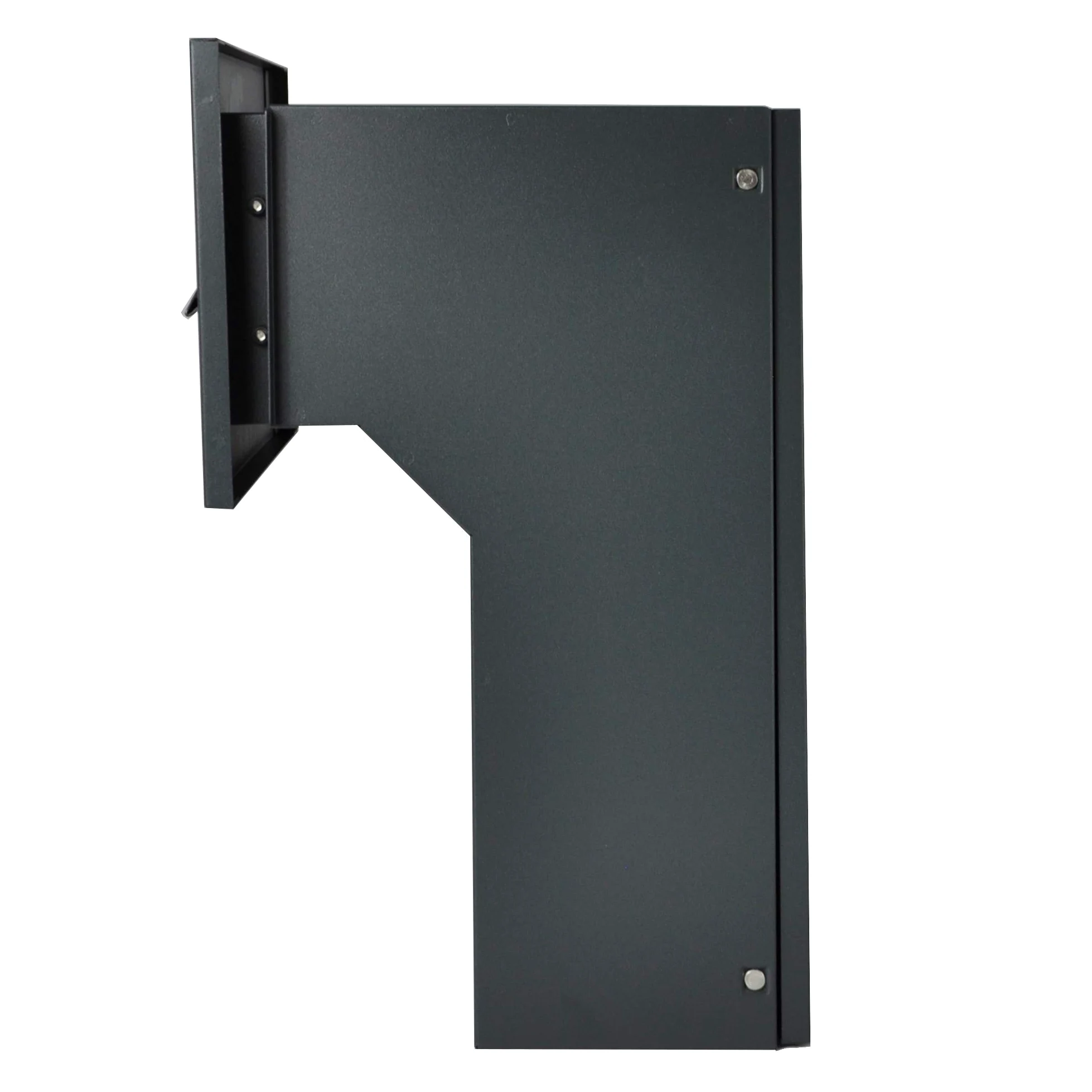 Buzón para Pared, Color Gris Antracita Mate RAL 7016, C4, 190-260 mm, 3 Llaves, buzón empotrable