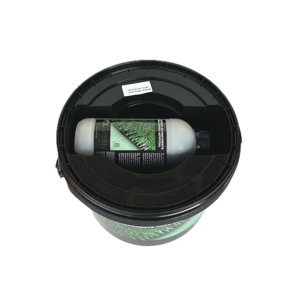 (11 kg en total) - Adhesivo Bicomponente de Poliuretano para Césped Artificial y suelos de Caucho, Ideal para uso interior y exterior, Color Verde