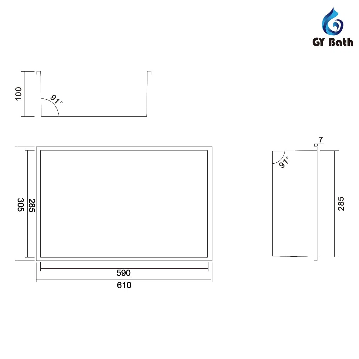 Nicho de Ducha 61 x 30 x 11cm, Estante de Ducha Empotrado de Acero Inoxidable, No Requiere Azulejos, Blanco Nicho de Pared