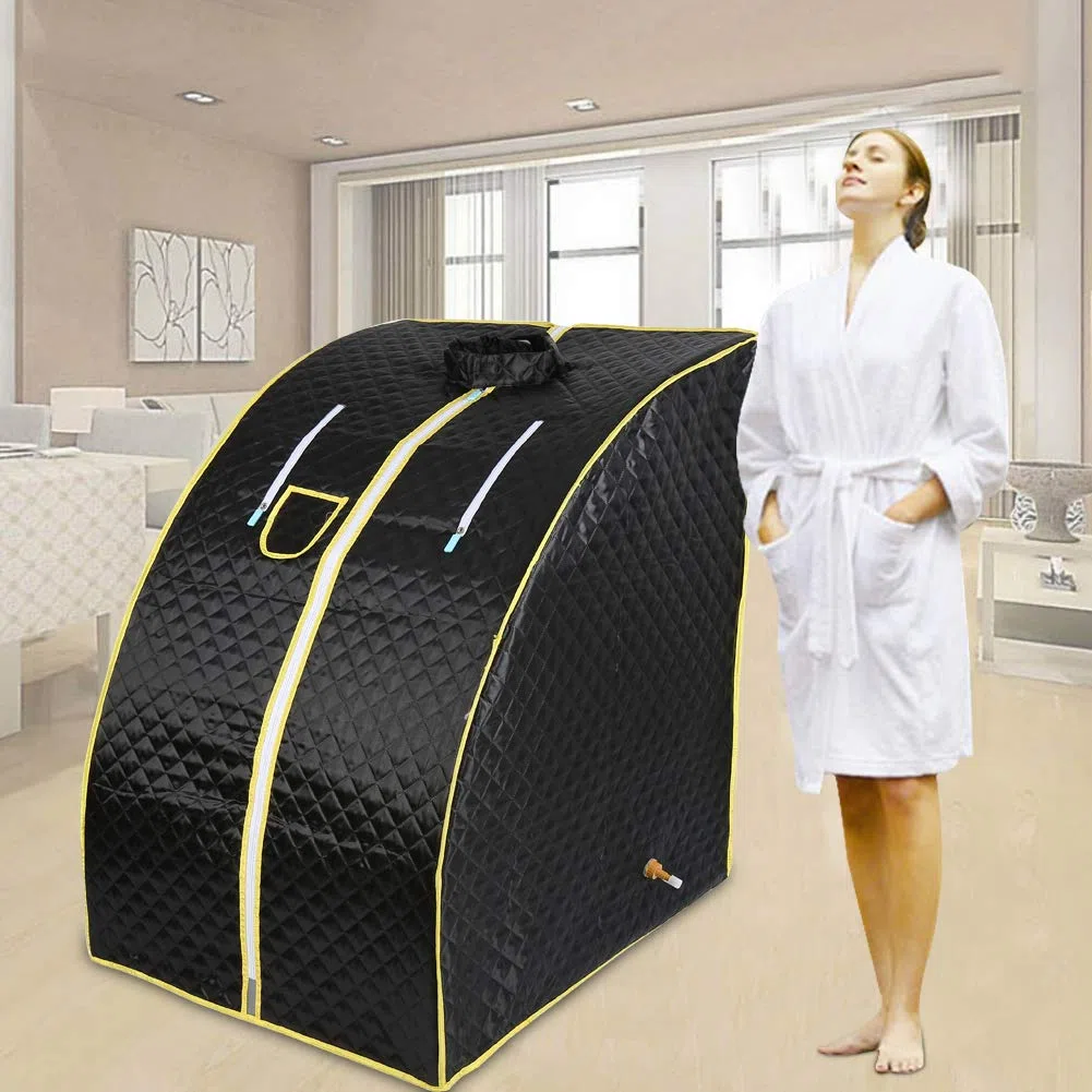 Sauna de Vapor Sauna Plegable Cabina Portátil Home Sauna Infrarrojo Spa Tienda Saunas con Controlador de Temperatura Remoto Sauna Cubierta Sauna,98x80x70cm