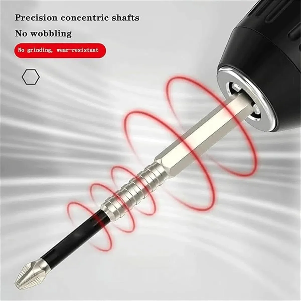 Cradlewaver Drill Bit, High-Magnetic Screwdriver Drill Bit Set, Anti Slip Magnetic Electric Screwdriver Set Alloy Steel for Impact Driver for Home DIY Professional Use (6pcs)