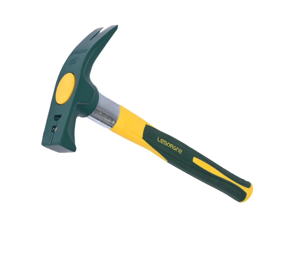 Leborgne Batipro - Martillo de encofrado magnético, acero forjado y templado, mango ergonómico trimaterial, Peso: 0,65 kg (hierro)