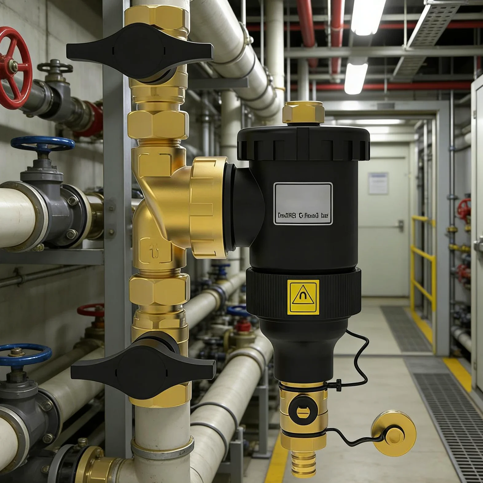 Filtro de Caldera Industrial | Filtración de Roscas Dn20 Dn32 para Montaje en Pared | Filtración Para Eliminación De Incrustaciones, Óxido Y Sedimentos | Para HVAC y Calefacción Central, Purificación