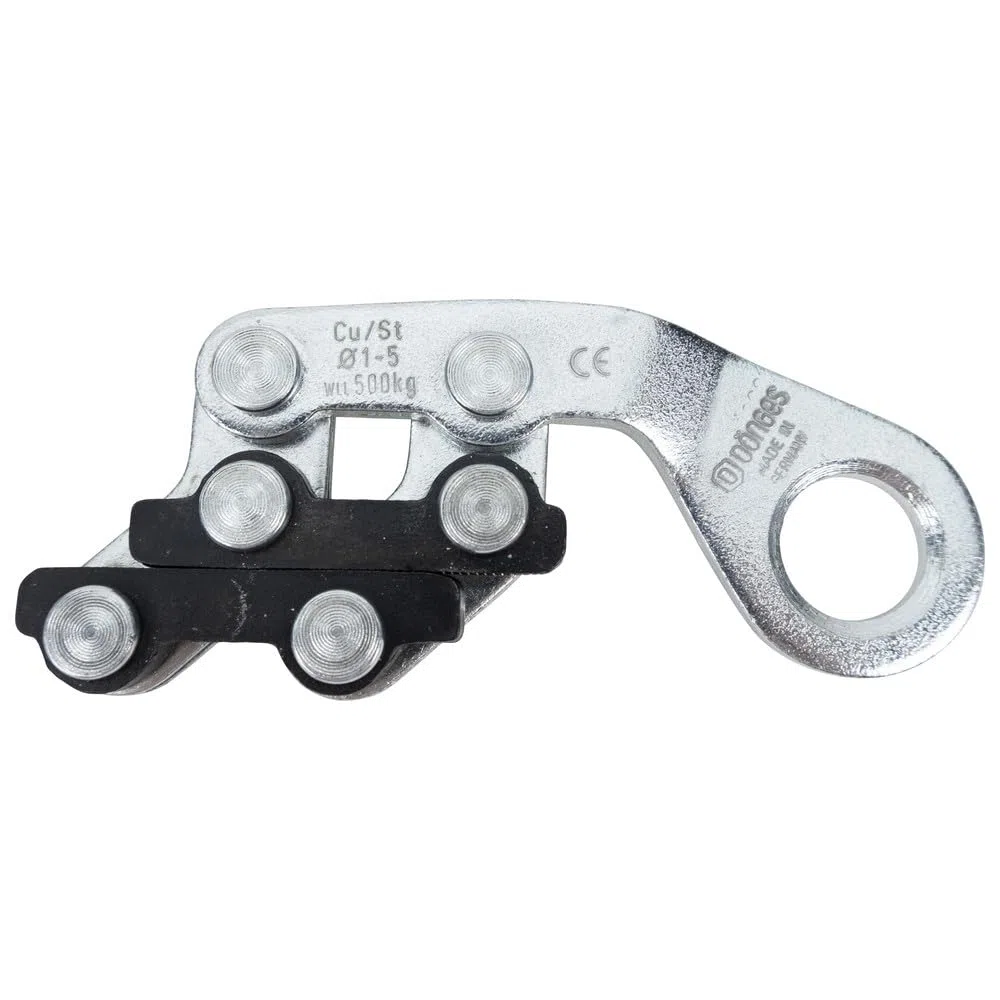 Dönges Abrazaderas tensoras de Cuerda 16-70 mm², diámetro 4-12 mm para Cables de Acero 12528, tamaño de Ojos: 27 mm/Carga de Rotura: 4500 kg/Capacidad de Carga: 1700 kg