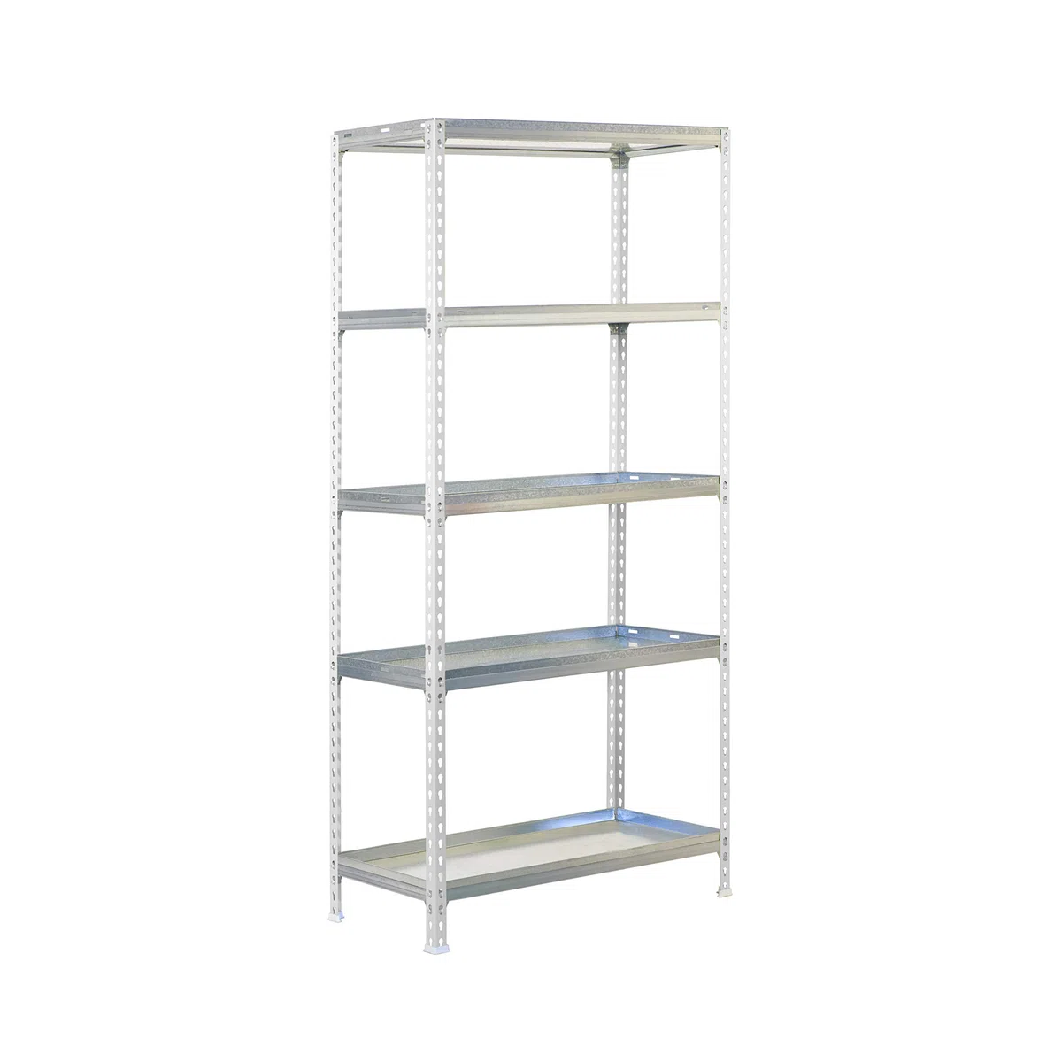 Simon Rack Estanteria para Plantas, Huerto Vertical, 1800x900x400 mm, 180 kg de Punto Flexión, 5 Estantes, Estanteria Plantas, Blanco/Galva - Simon Garden