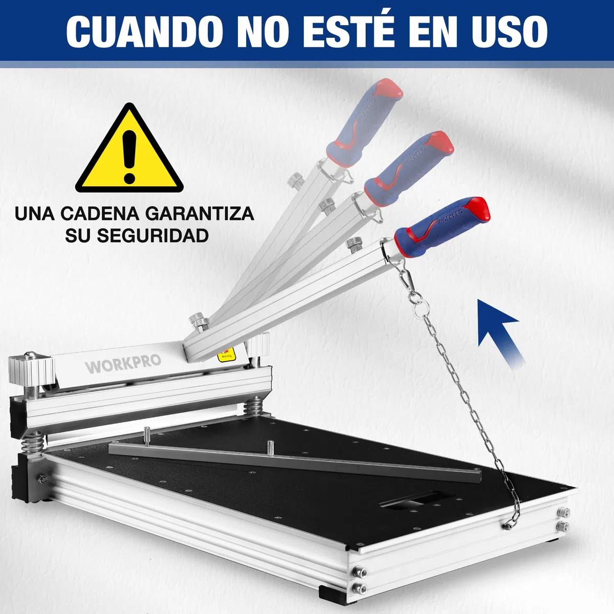 WORKPRO Cortador de Suelo Profesional de 340 mm, Guillotina para Madera, Laminado, Vinilo, Piso de Ingeniería, Moqueta, Revestimiento, LVP, Parquet y Más.