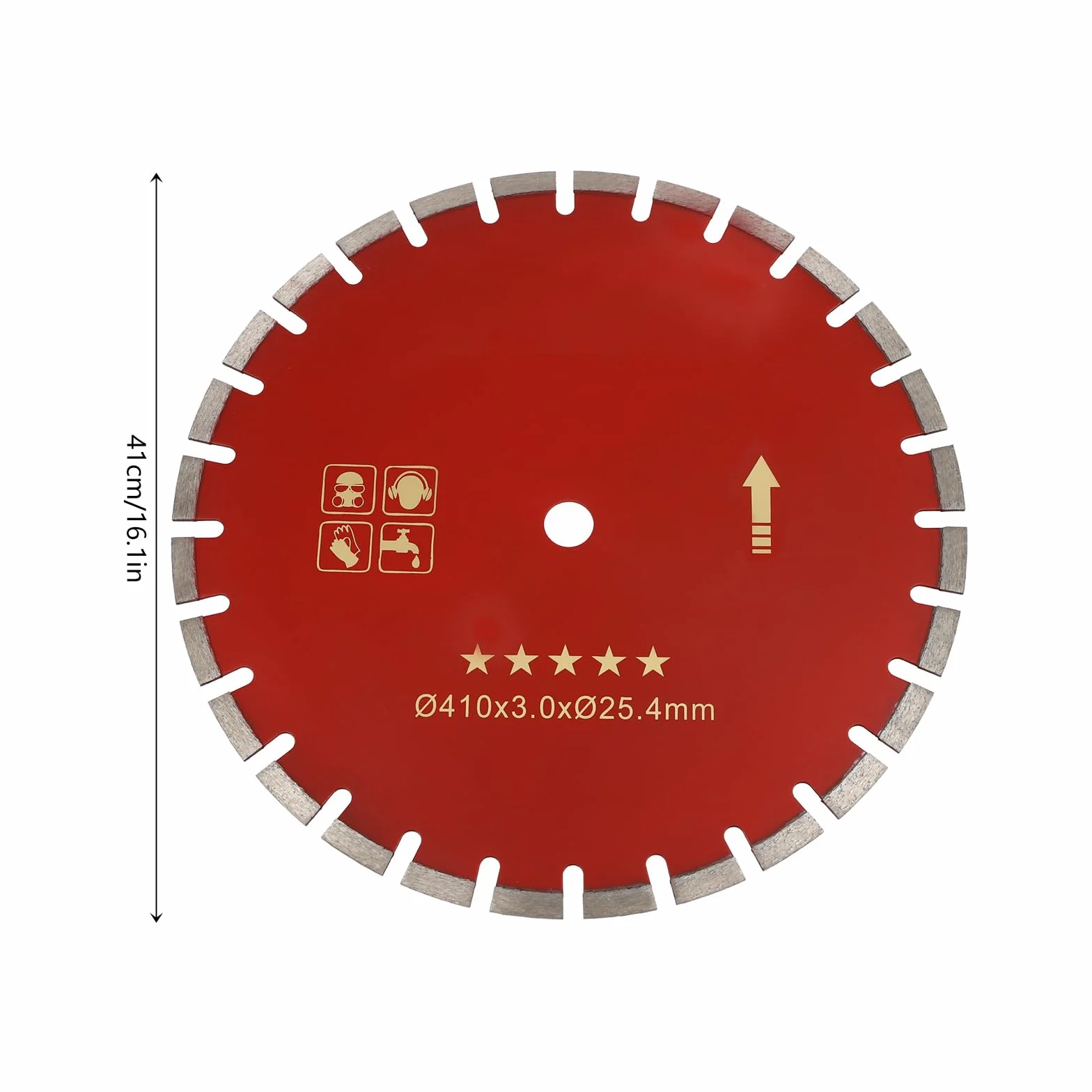 Sierra de hormigón de 4000 W, cortador de pavimentos, sierra para hormigón húmedo y seco, con disco de corte de diamante de 410 mm, para corte de granito, mármol