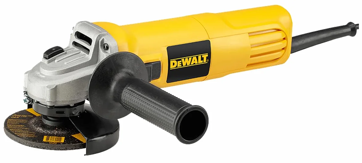 DEWALT DWE4117-QS - Amoladora angular 950W, 125 mm, Arranque suave y protección de reinicio, Incluye protector de seguridad, Mango adicional y accesorios