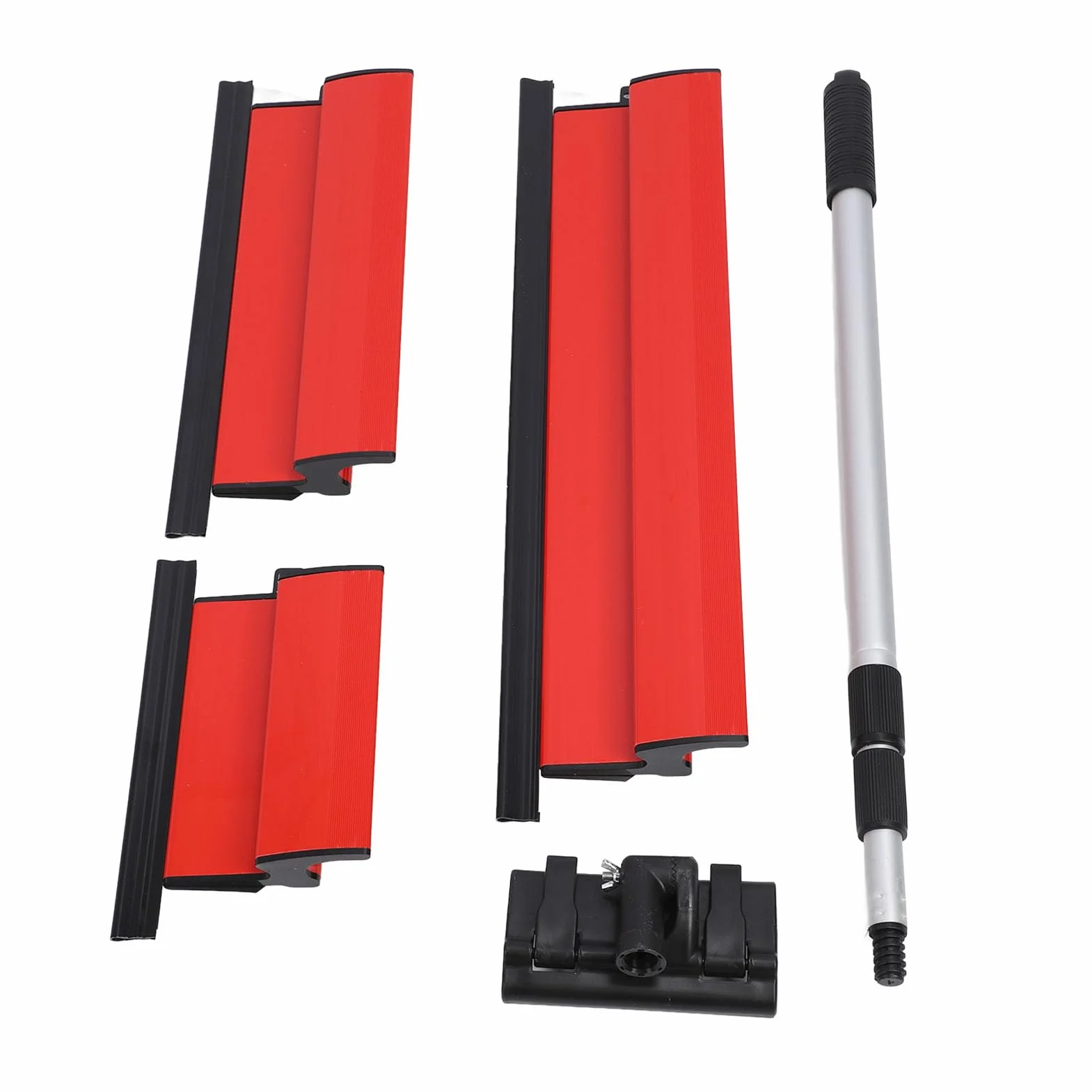 Dioche Juego de Cuchillas para Raspar Postes de Paneles de Yeso con de Extensión - Espátula para Alisar Paredes de Yeso de 250 Mm, 400 Mm y 600 - Ergonómico Antideslizante para Acabados de Paredes