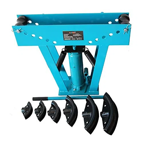KATSU Dobladora Hidráulica Tubos 12 Ton con 6 Matrices 1/2"- 2", Torcedora Herramienta Curvar Tubos Tuberías Calefacción Fontanería
