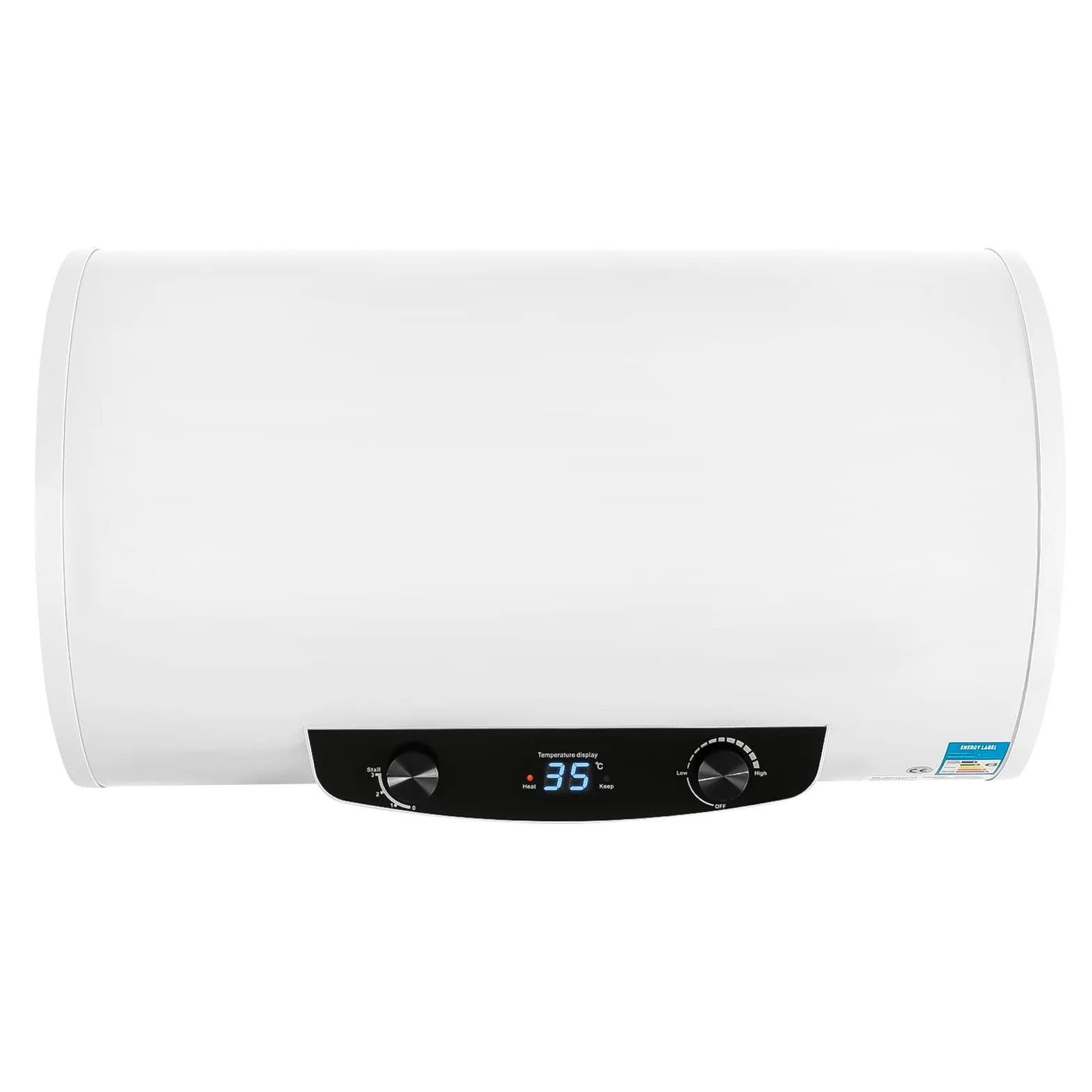 Depósito de agua eléctrico horizontal, 120 litros, 2 kW, caldera eléctrica, caldera, calentador de agua con ducha de mano