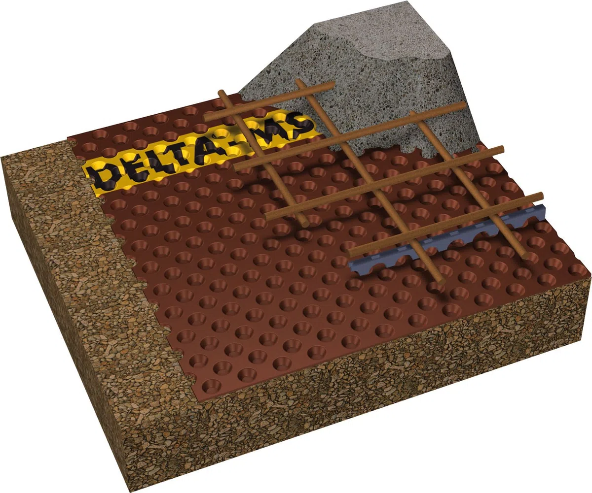 dörken Delta MS corrugada Tren derBaumarkt24 – corrugada pantalla 20 m x 1 m (20 m²)