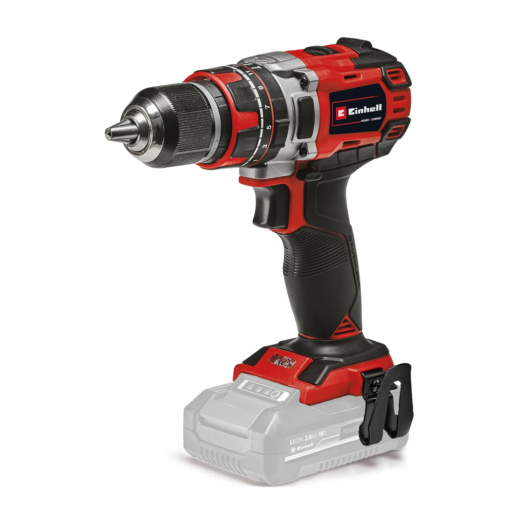 Einhell Taladro/destornillador Inalámbrico 18/50 Li-i BL Solo Power X-Change (Función de Taladro de Percusión, Caja de Cambios de 2 Velocidades y Empuñadura Softgrip, no Incluye Batería ni Cargador)