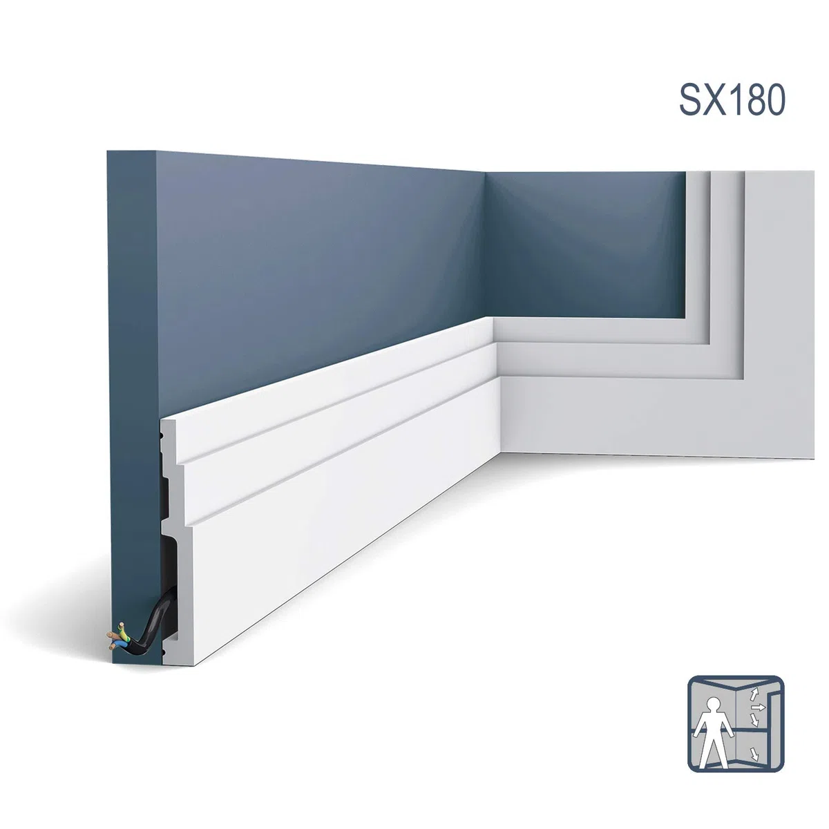 Elegante cornisa SX180