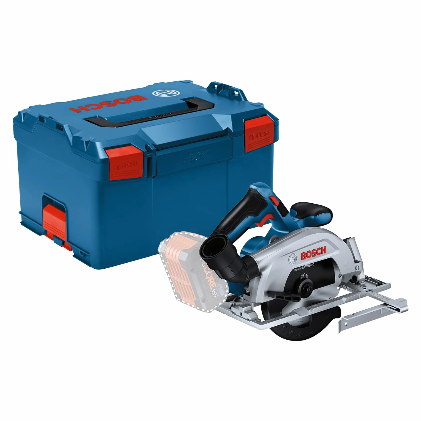 Bosch Professional 18V System sierra circular GKS 18V 57-2 (disco de sierra 165 mm, profundidad de corte 57 mm, incl. L-BOXX, sin batería/cargador)