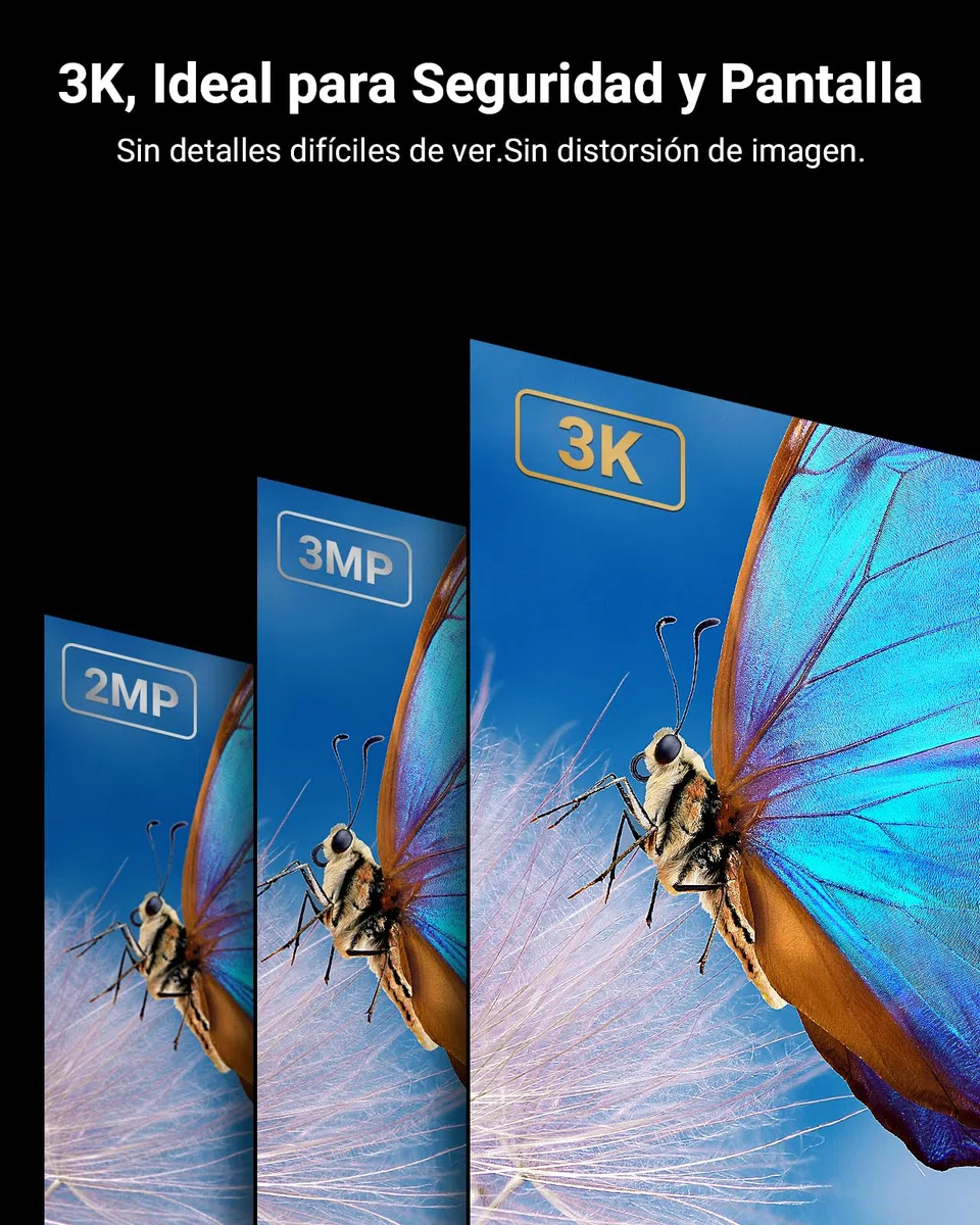 ANNKE 3K Kit Telecamere Videosorveglianza con Audio e Visione Notturna a Colori, H.265+ DVR 8 Canali con Rilevamento Uomini/Veicoli, 4X 3K Videocamera Esterna, Hard Disk da 2TB, Accesso Remoto, IP67