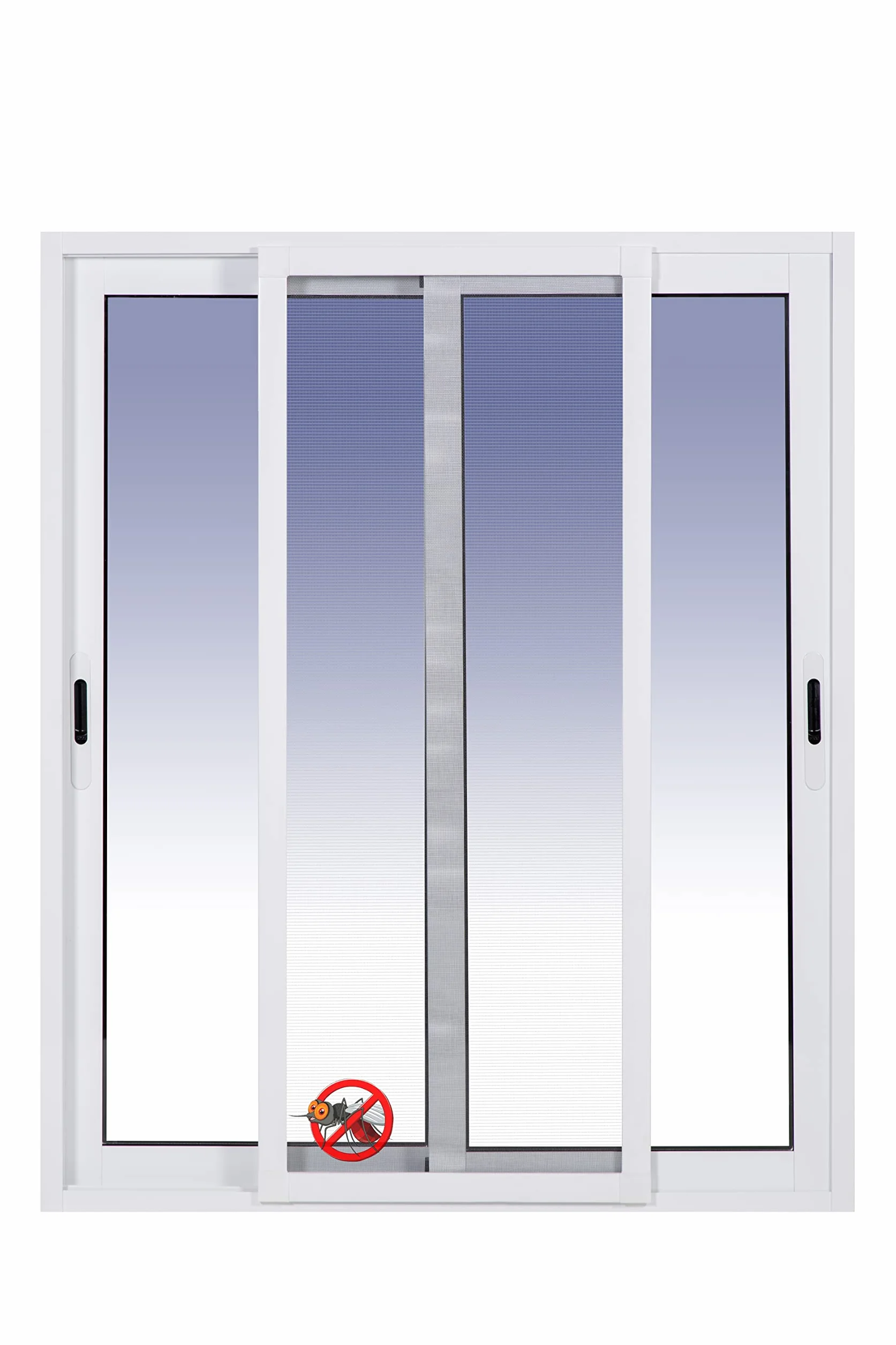 Ventanastock Aluminio 800x800 Corredera 2 hojas con mosquitera