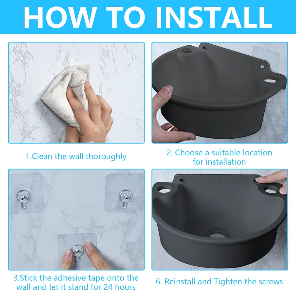 Fregadero De PláStico, Fregadero De Camping De Pared Con DesagüE De 75 Cm Lavabo Semicircular Gris Para Aseo De Invitados BañO Camping JardíN SóTano Obra 31 X 21 X 10,5 Cm