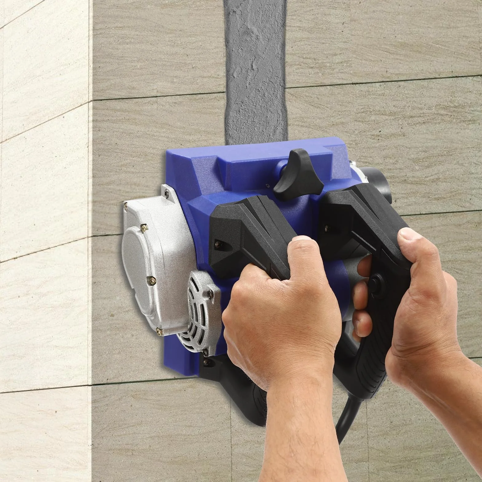 Cepilladora de pared eléctrica, 1300 W, portátil, profundidad de cepillado 1-4 mm, ancho 15 cm, raspador de pared, fresadora de renovación y limpieza