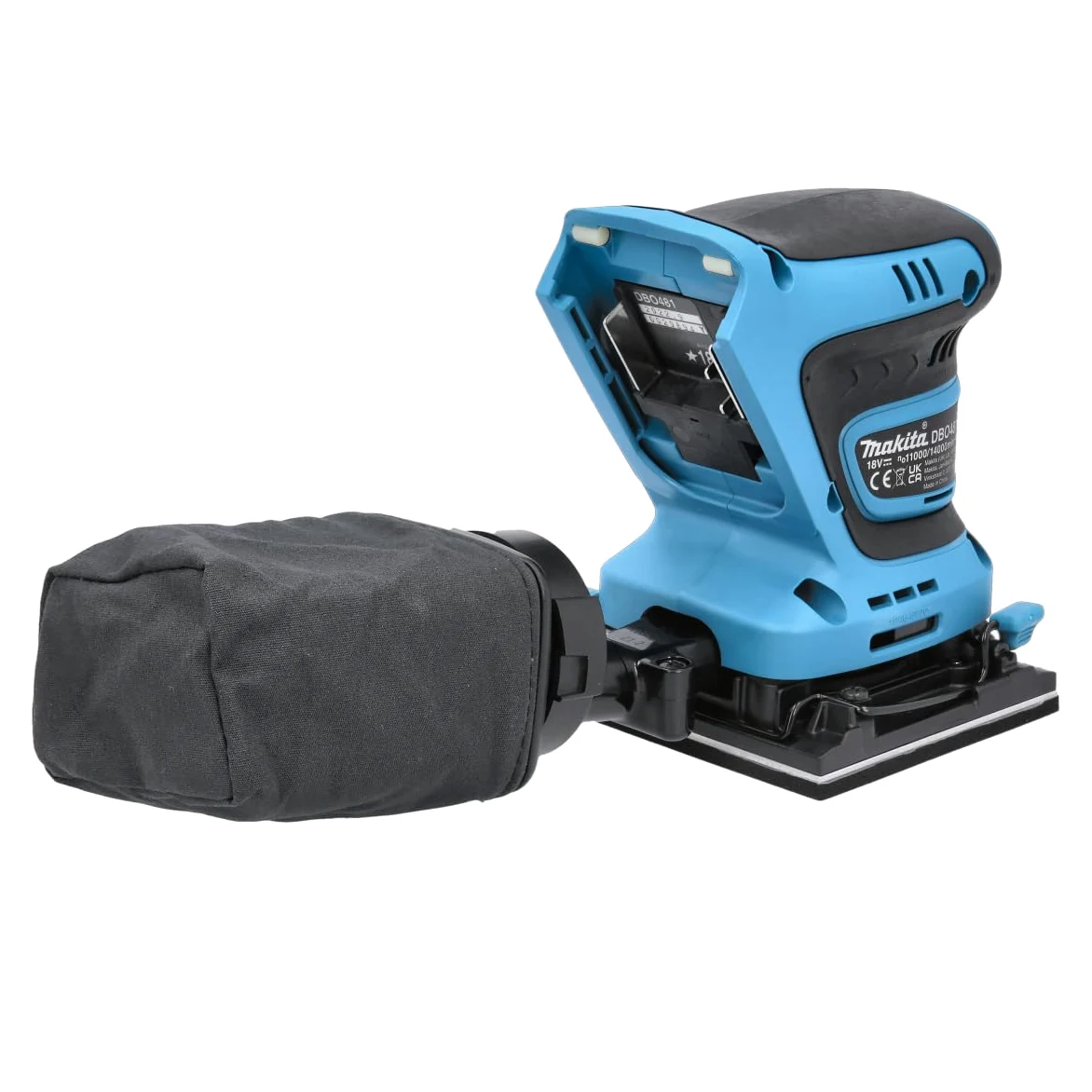 Makita Lijadora de acabado LXT de iones de litio de 18 V DBO481Z - Baterías y cargador no incluidos