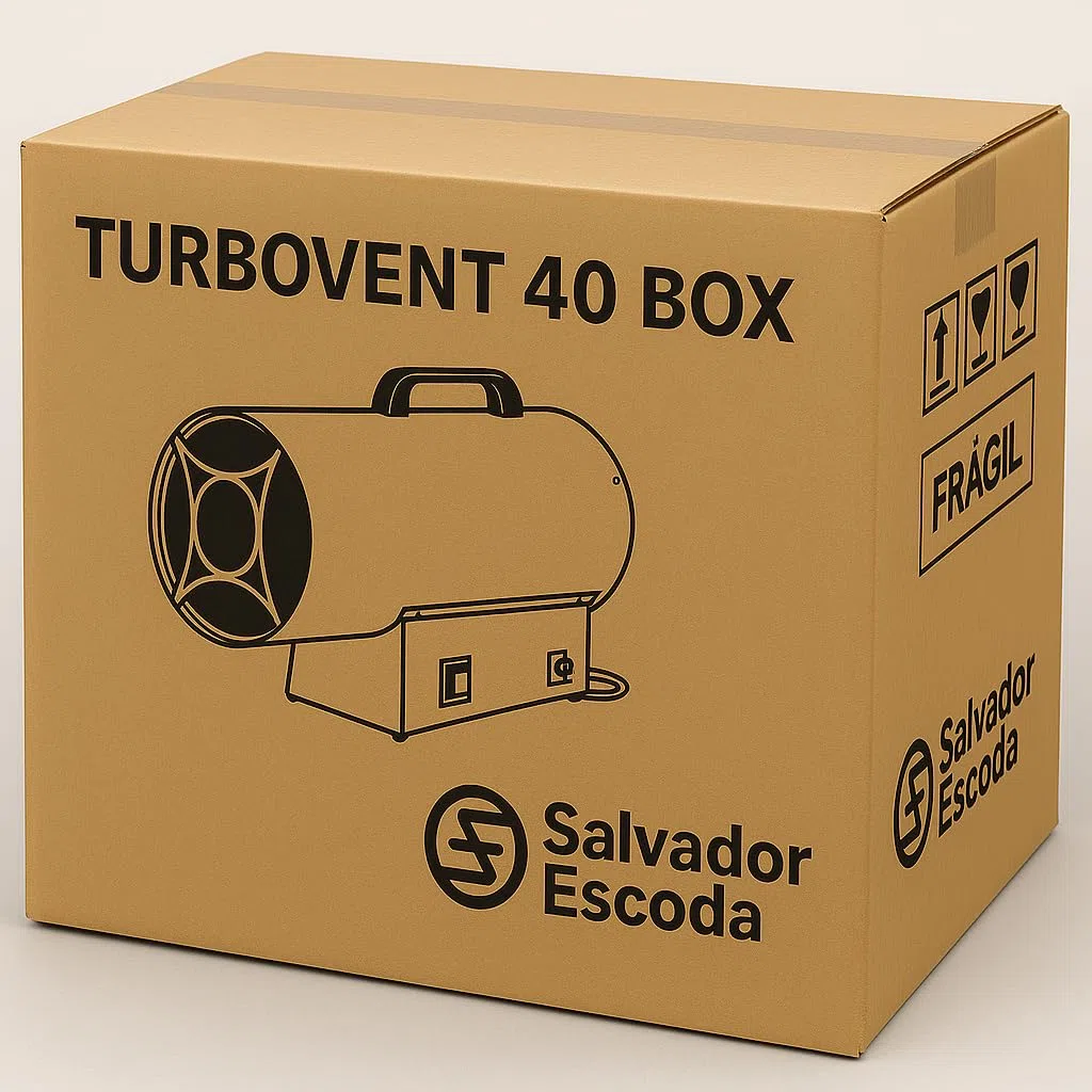 Turbo calefactor 40kW | Cañon de aire caliente | Cañon de calor a gas | Calefactor bajo consumo | Generador de aire caliente