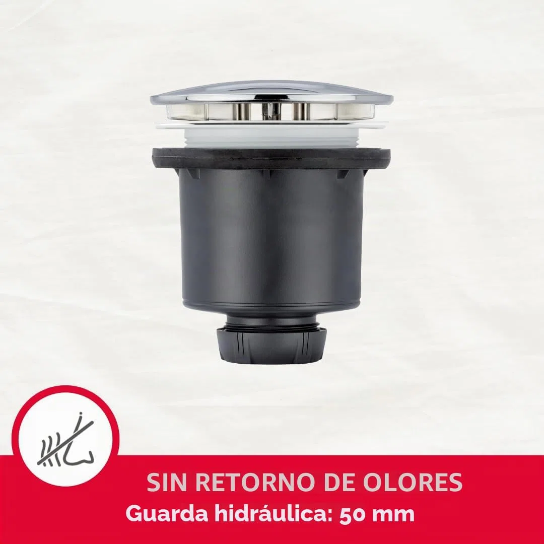 Wirquin, gris 30723746 Tourbillon D90 vertical con cúpula de ABS