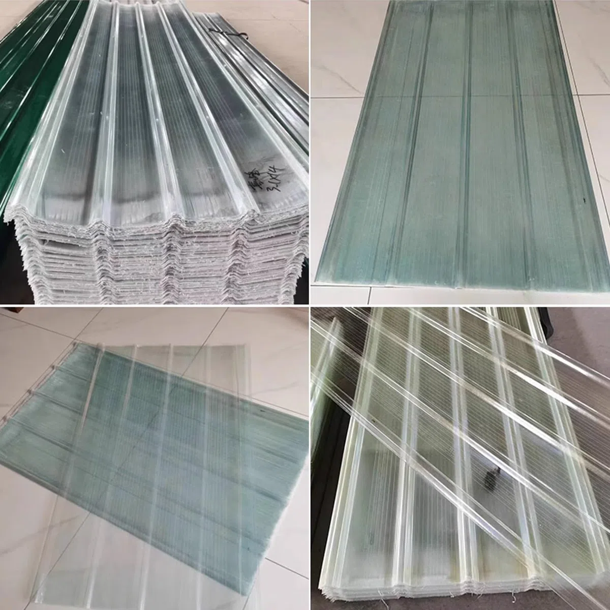 Panel para Tejado de Fibra de Vidrio de 2mm,Chapa Ondulada,Placa de Iluminación Natural FRP Aislamiento Térmico,1/3/5/10/15 Piezas Paneles de Techo,para Invernadero (0.9x1.5m/35x59in,3 PCS)
