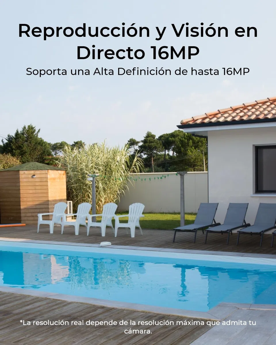 Reolink Home Hub para Cámara Vigilancia, 4K Live View & Playback, Almacenamiento Local Ampliable, Algoritmo Antirrobo Exclusivo, 2.4/5GHzWiFi & Wi-Fi 6, Ain Cuota Mensual, con Tarjeta microSD de 64 GB