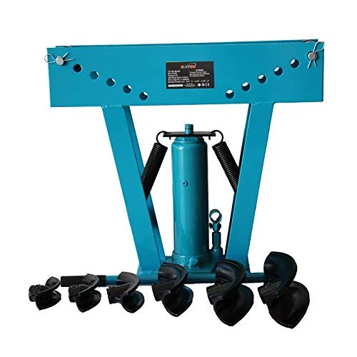 KATSU Dobladora Hidráulica Tubos 12 Ton con 6 Matrices 1/2"- 2", Torcedora Herramienta Curvar Tubos Tuberías Calefacción Fontanería
