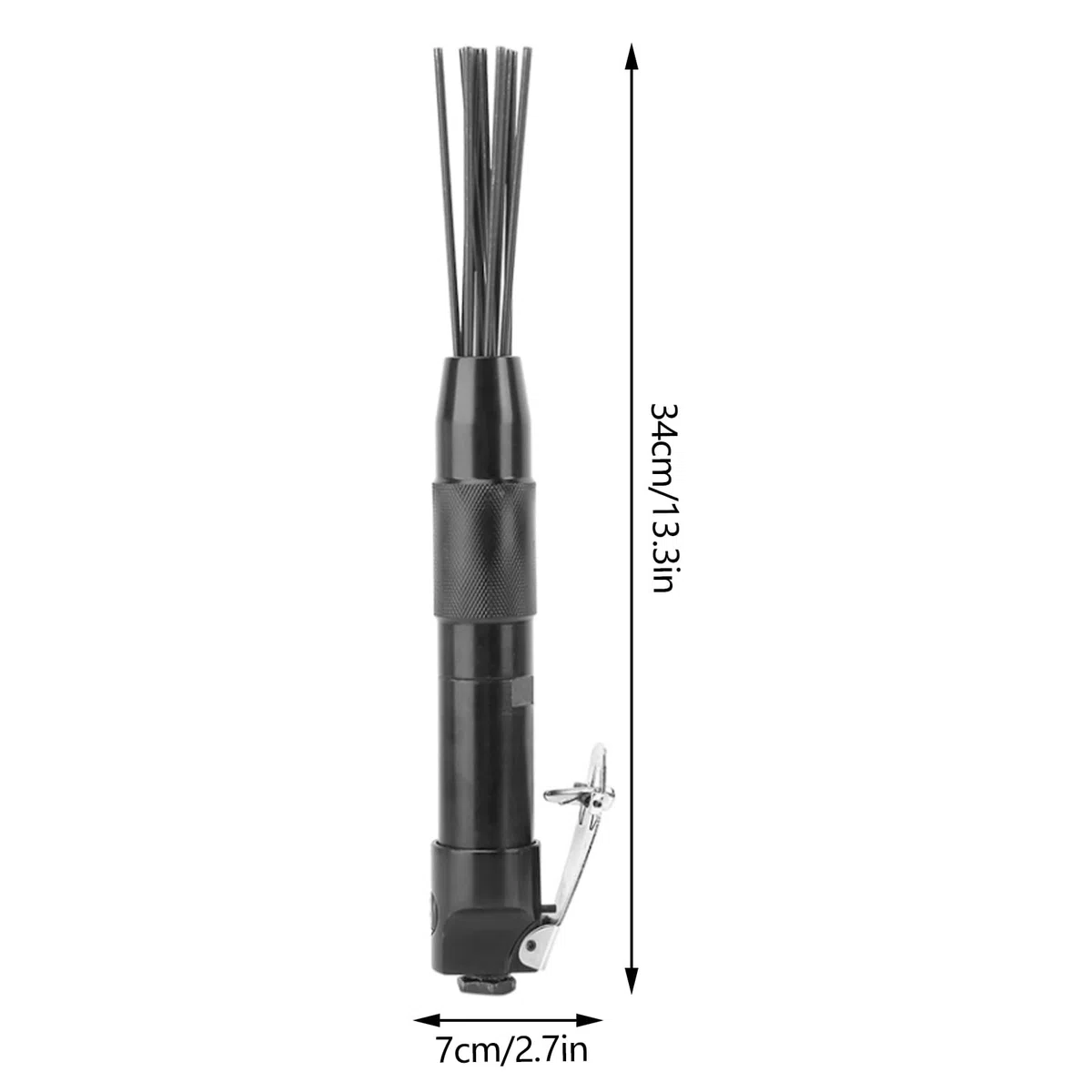 Limpiador de escoria de agujas desincrustador de agujas máquina de eliminación de óxido limpiador de agujas eléctrico removedor de óxido herramientas manuales 4400 rpm 12 agujas herramienta de limpiez