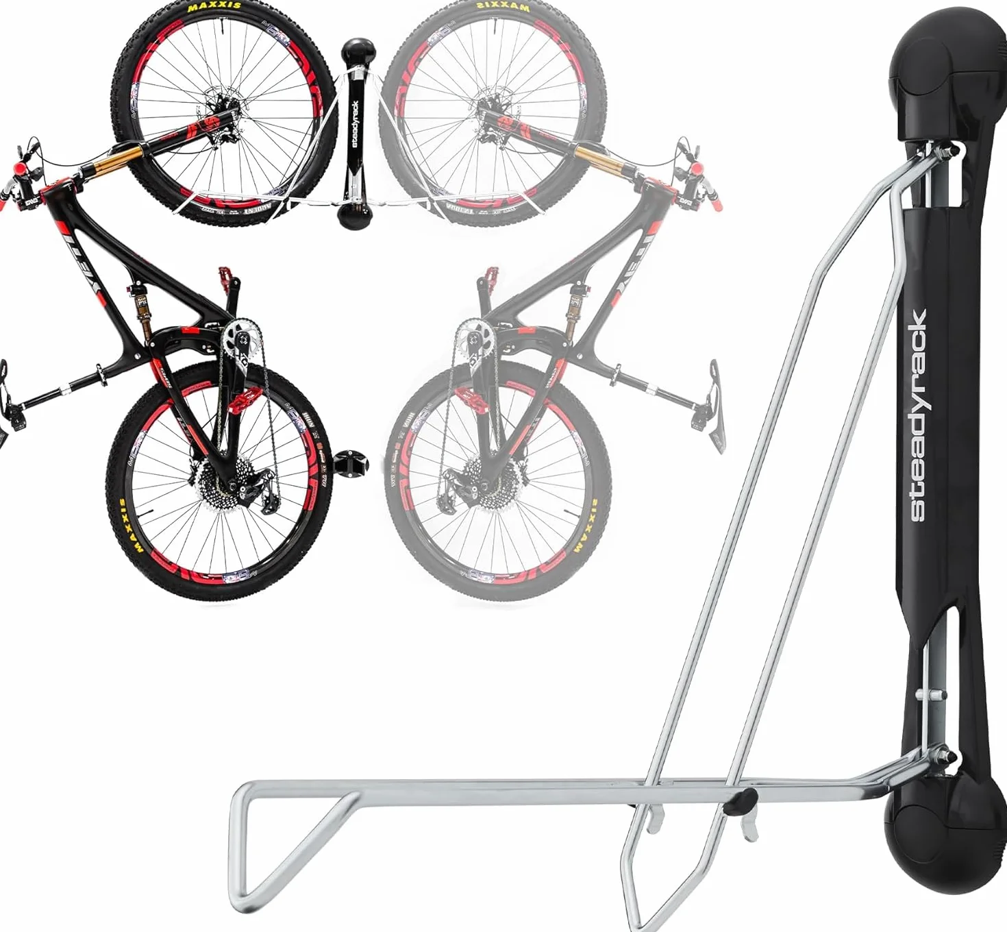 Steadyrack Soporte de Bicicletas – Classic Soporte de Bicicletas – Colgador de Bicicleta Pared como Solución de Almacenamiento para el Hogar, Garaje o Aparcamiento de Bicicletas