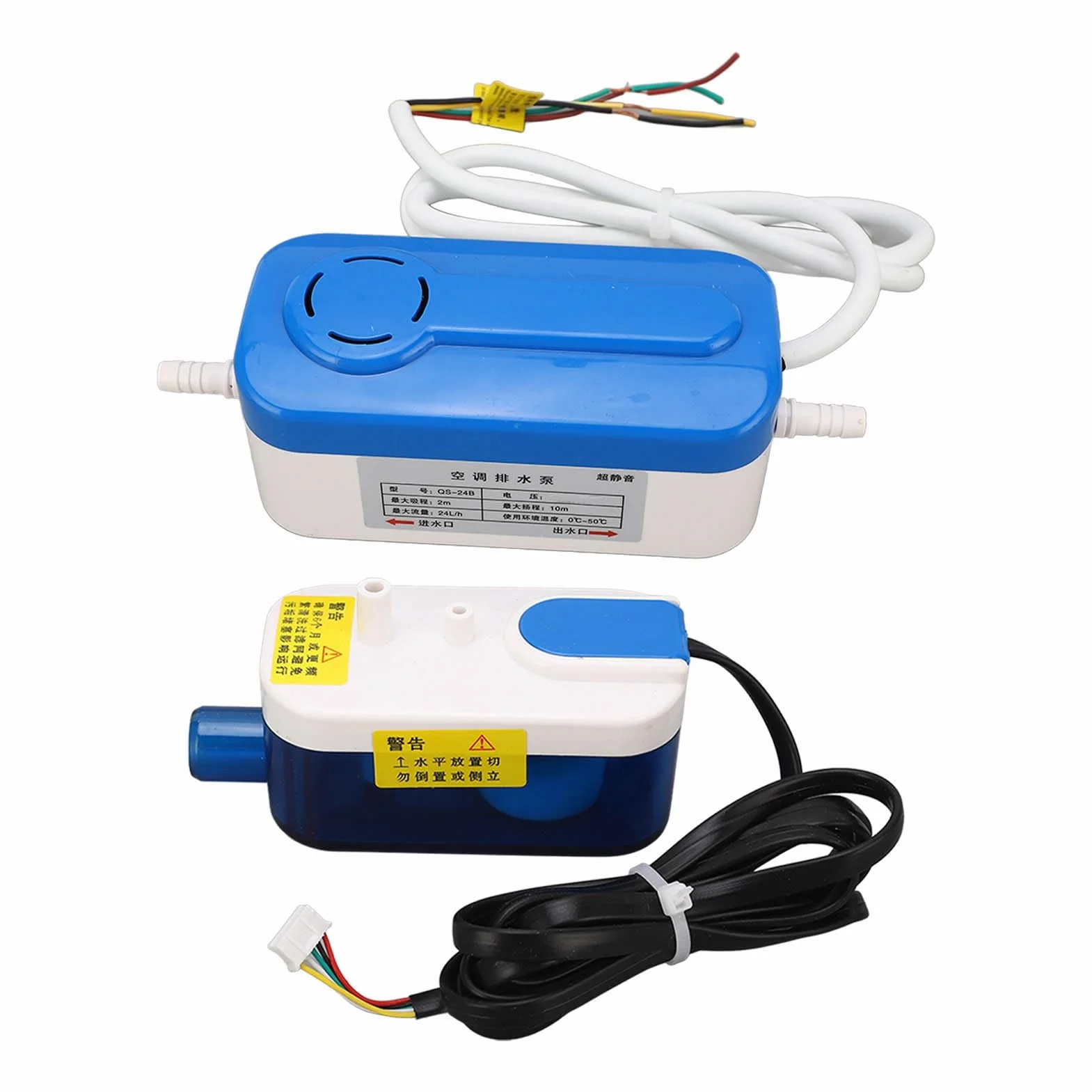 Bomba de Drenaje de Condensado Automática Mini Dividida, Cabezal de Drenaje de 33 Pies, Flujo de 24 L/h, Tanque de Almacenamiento de 60 Ml, bajo Ruido, Amplio Voltaje, Inducción