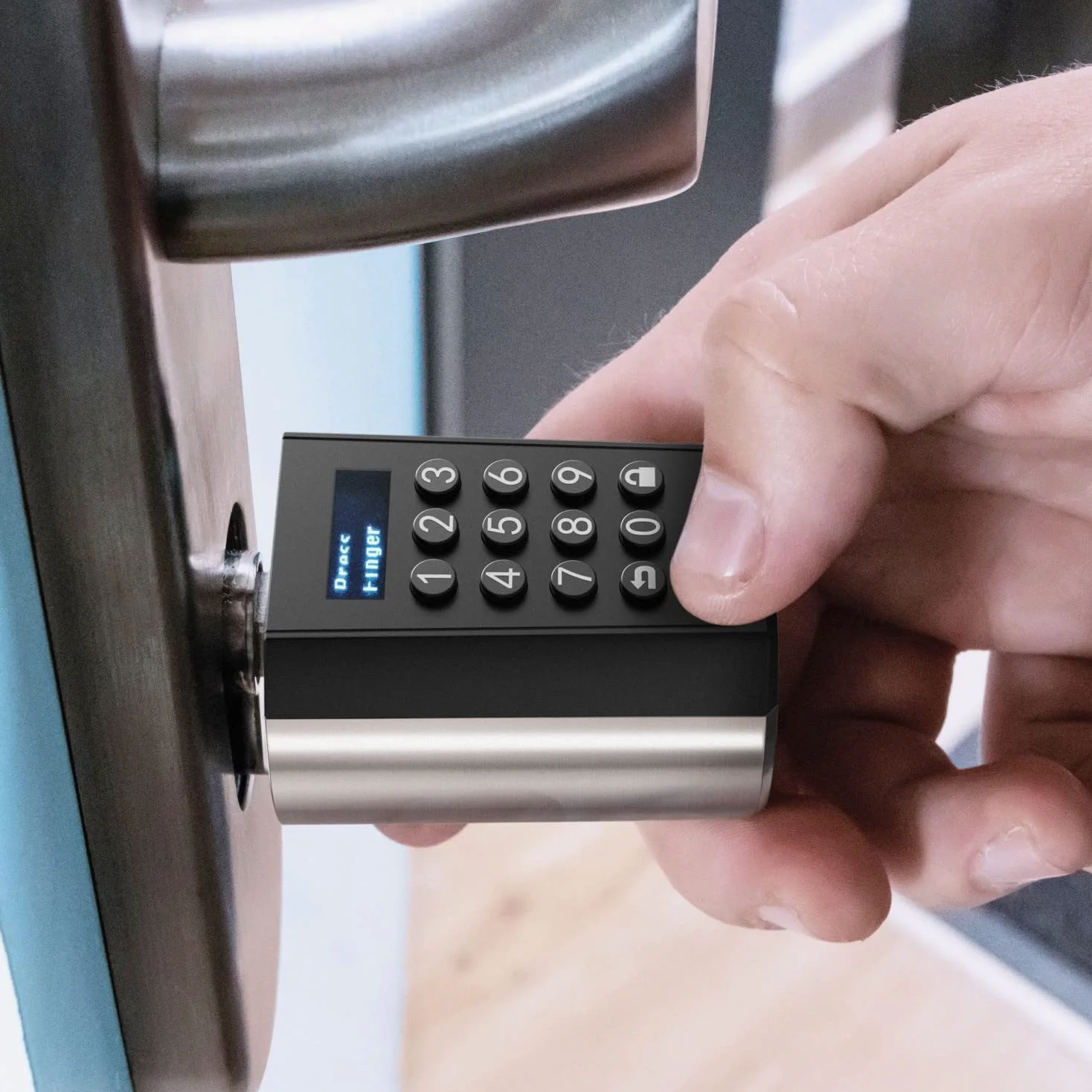 WELOCK PCB41 Cerradura electronica con contraseña y Bluetooth, cerraduras inteligentes con WiFi y tarjeta RFID, nivel de estanqueidad IP65, cerradura puerta electrónico fácil de instalar