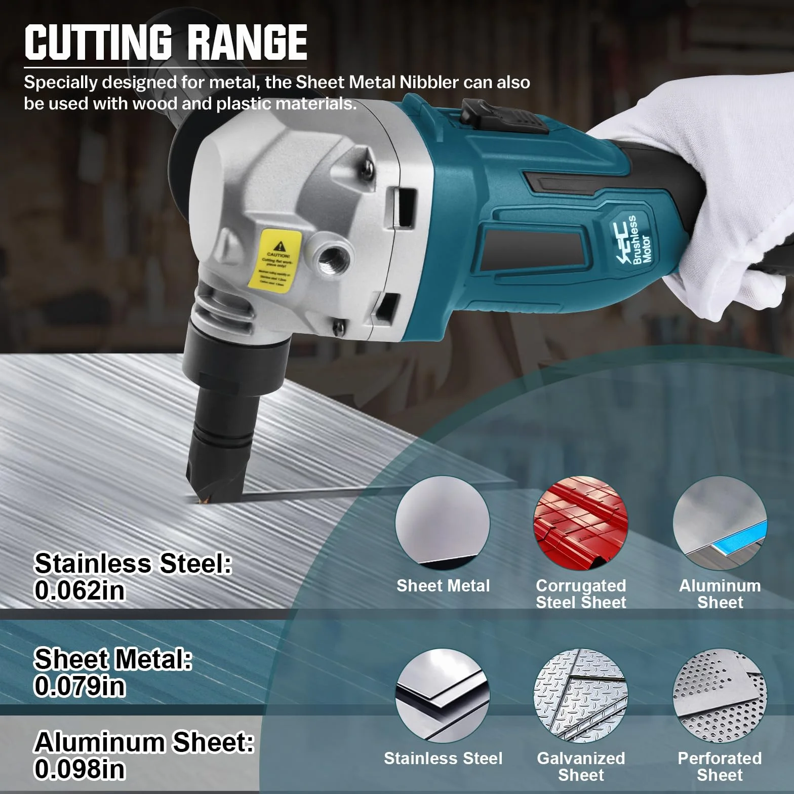 Cortador de metal inalámbrico para batería Makita