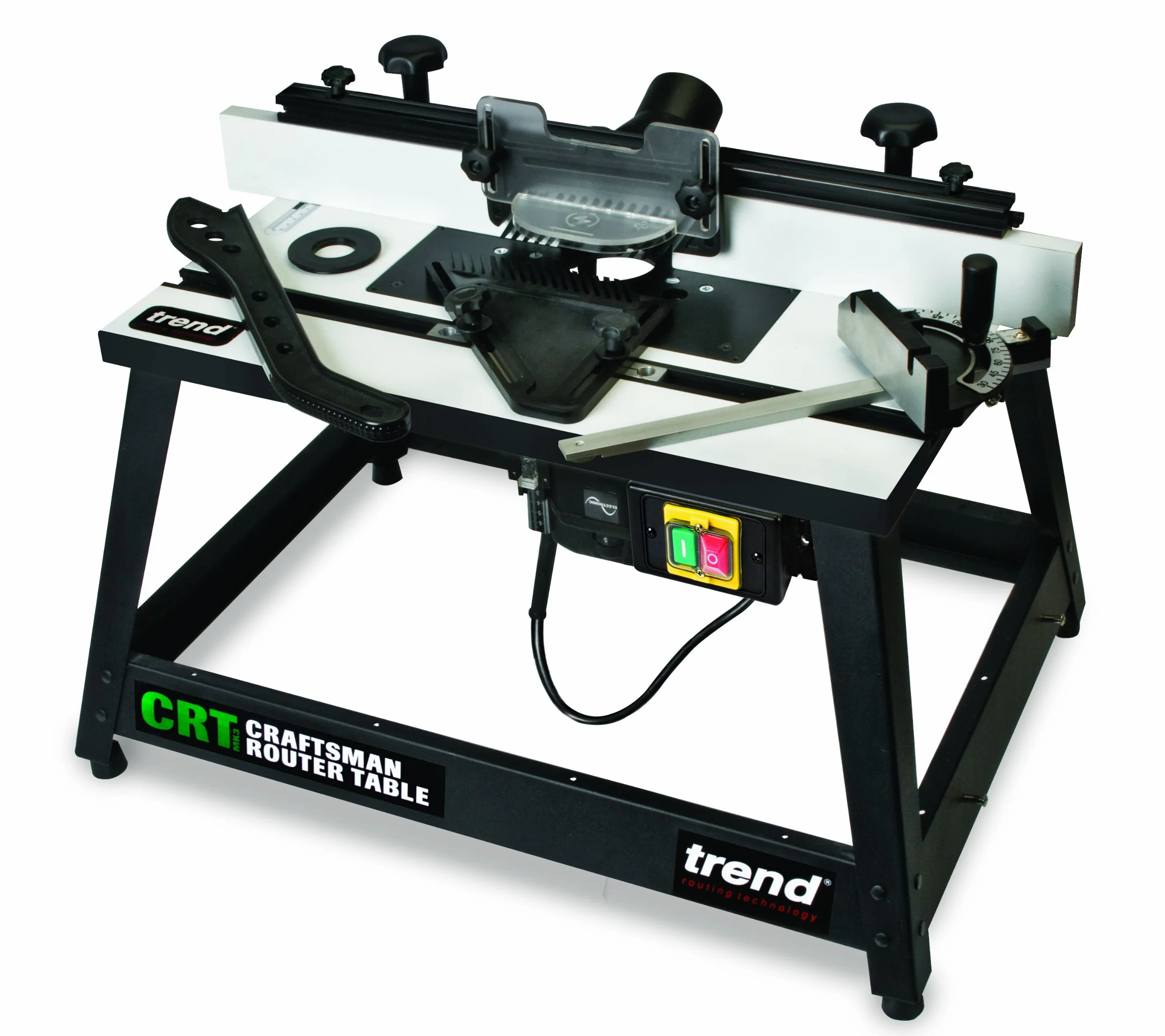 Trend Mesa fresadora de sobremesa portátil 230 V EU, para trabajos de carpintería, muebles, modelado y moldeado, CRT/MK3/EURO