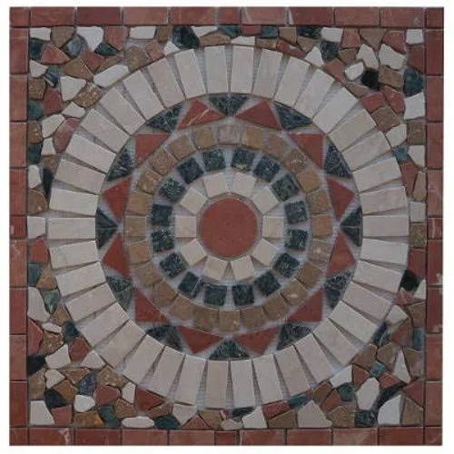 Antiguo mármol rosone 60 x 60 Windrose mosaico azulejos piedra natural Rosso Verona 23015