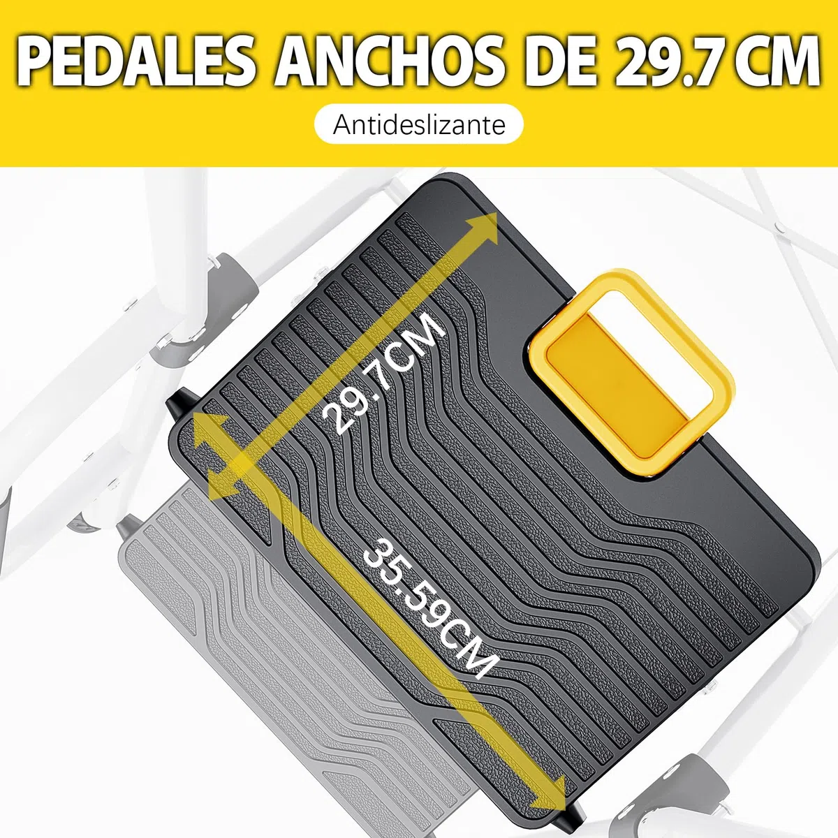 KINGRACK Escalera Plegable 5 Peldaños, Carga hasta 150 kg, con Bloqueo de Seguridad, Pedales Anchos Antideslizantes, Pasamanos, Bandeja de Herramientas Escalera Doméstica Hogar Oficina Armarios Blanco